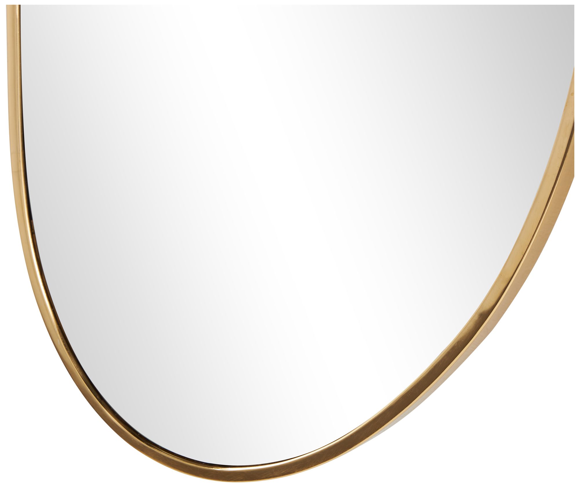 Image 2 Gold Metal Contemporary Wall Mirror, 31" x 1" x 20" more views