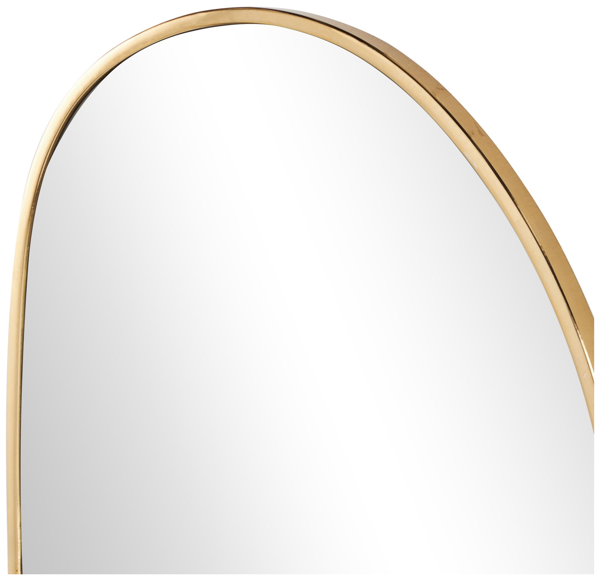 Image 3 Gold Metal Contemporary Wall Mirror, 31" x 1" x 20" more views