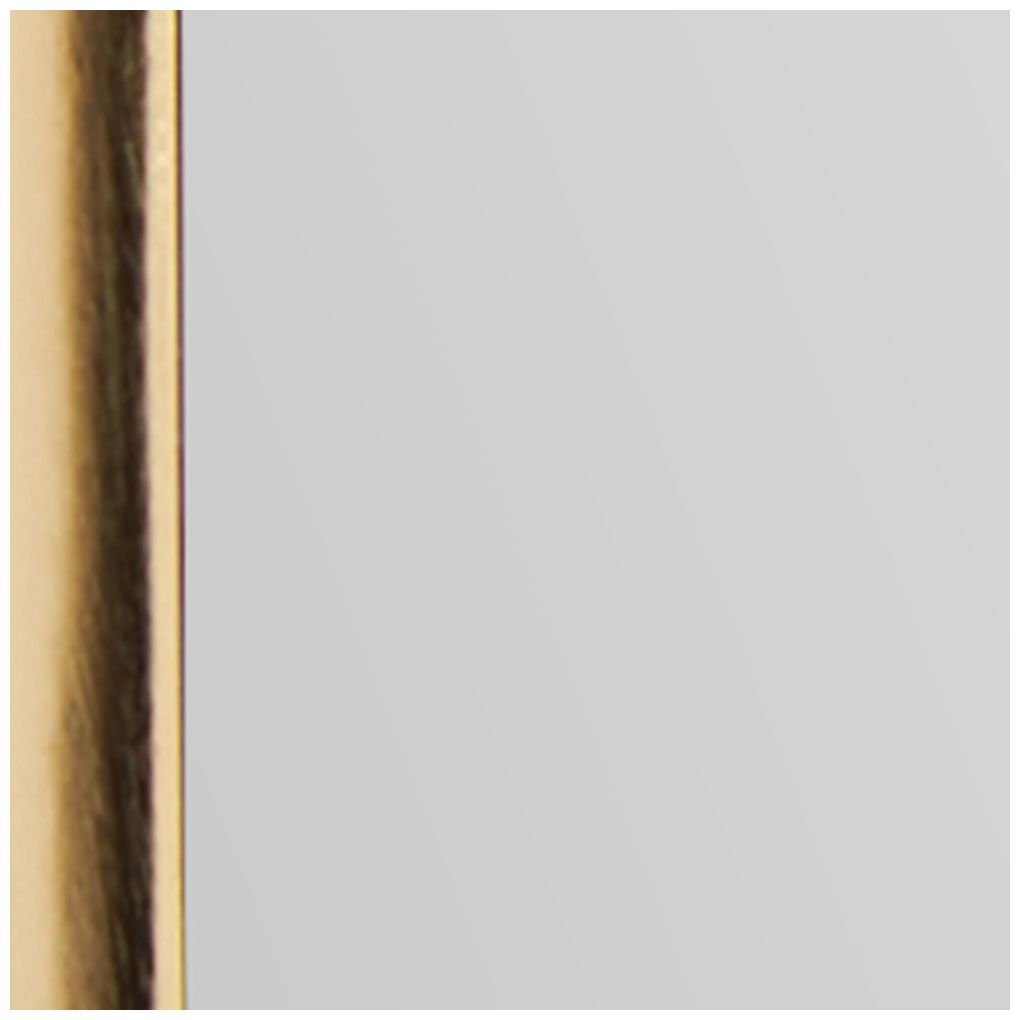 Gold Metal Contemporary Wall Mirror, 31" x 1" x 20"