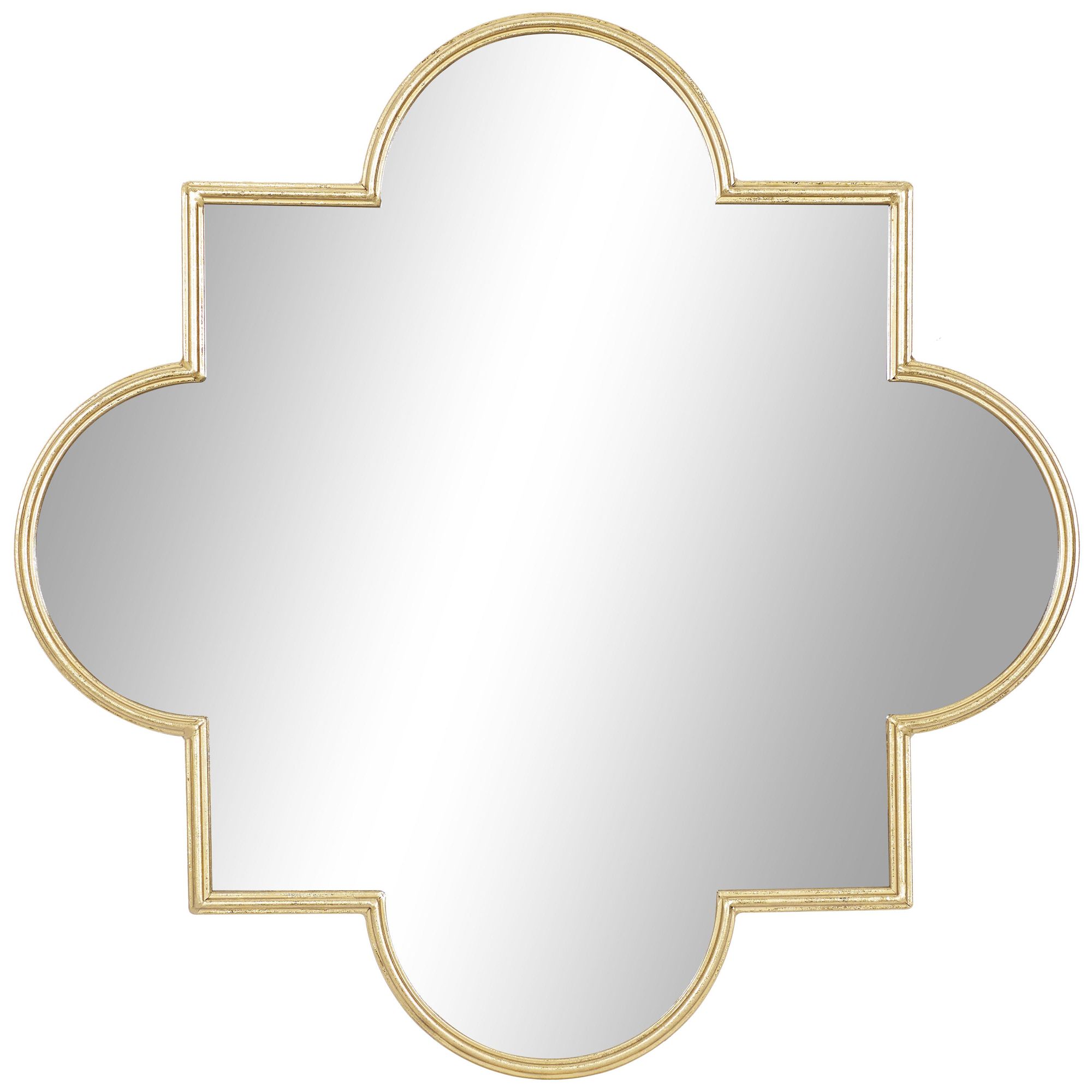 Image 2 Gold Metal Contemporary Wall Mirror, 34" x 1" x 34"