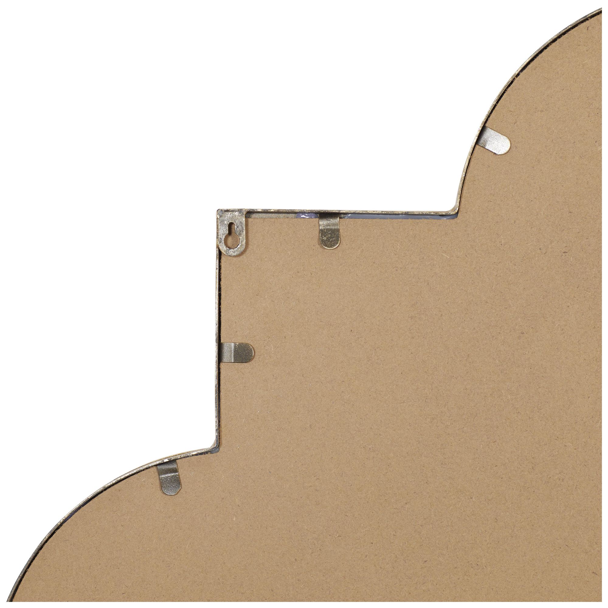 Image 4 Gold Metal Contemporary Wall Mirror, 34" x 1" x 34" more views