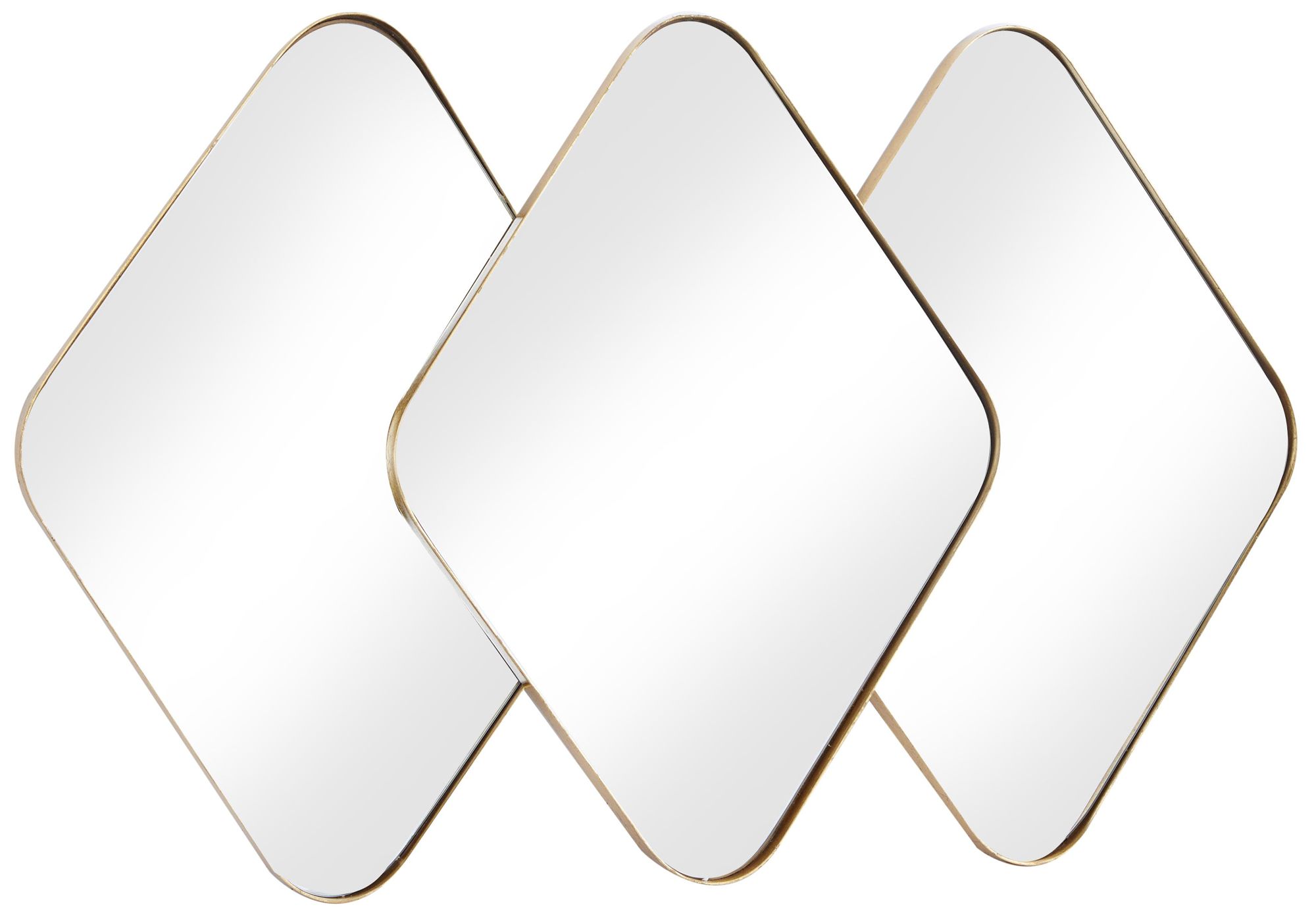 Gold Contemporary Wall Mirror 43x28 Inch - #8753V | Lamps Plus