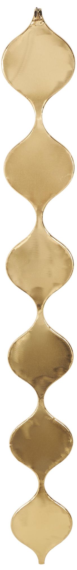 Image 5 Gold Metal Contemporary Wall Mirror, 6" x 1" x 51" more views