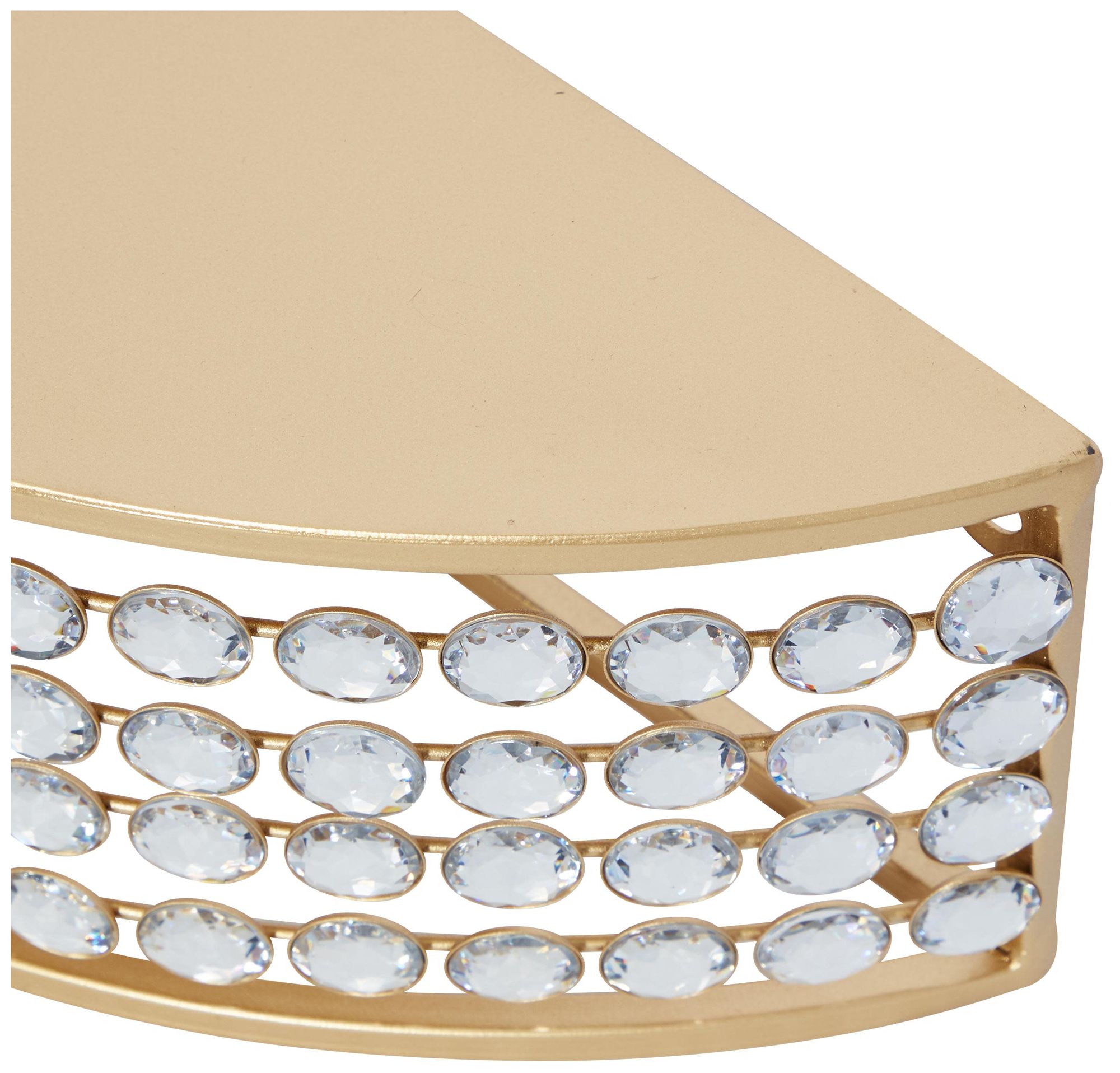 Image 3 Gold Metal Contemporary Wall Shelf, S/2 5", 5"H more views