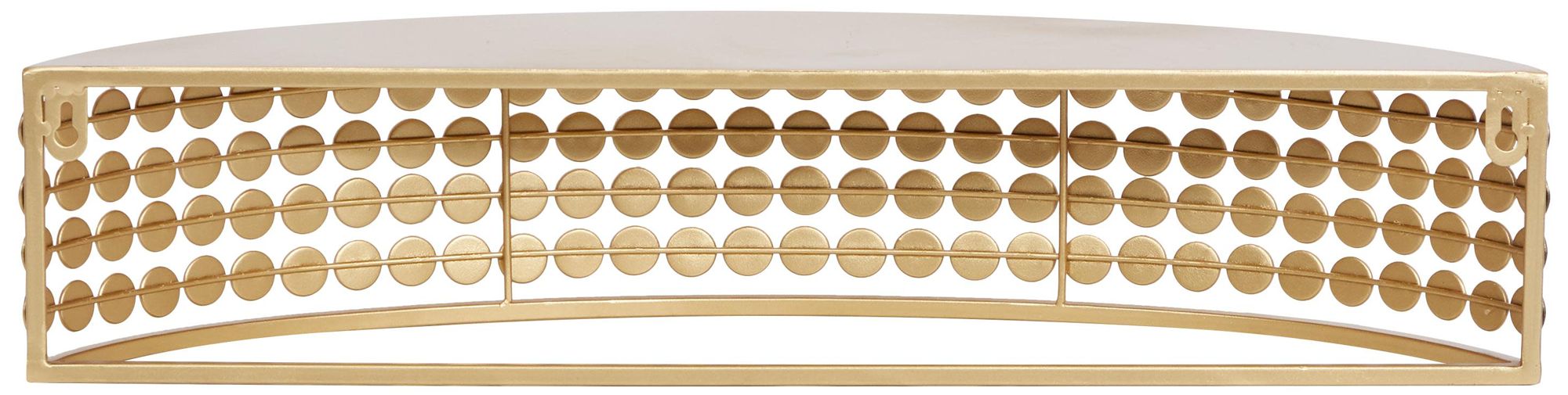 Image 5 Gold Metal Contemporary Wall Shelf, S/2 5", 5"H more views
