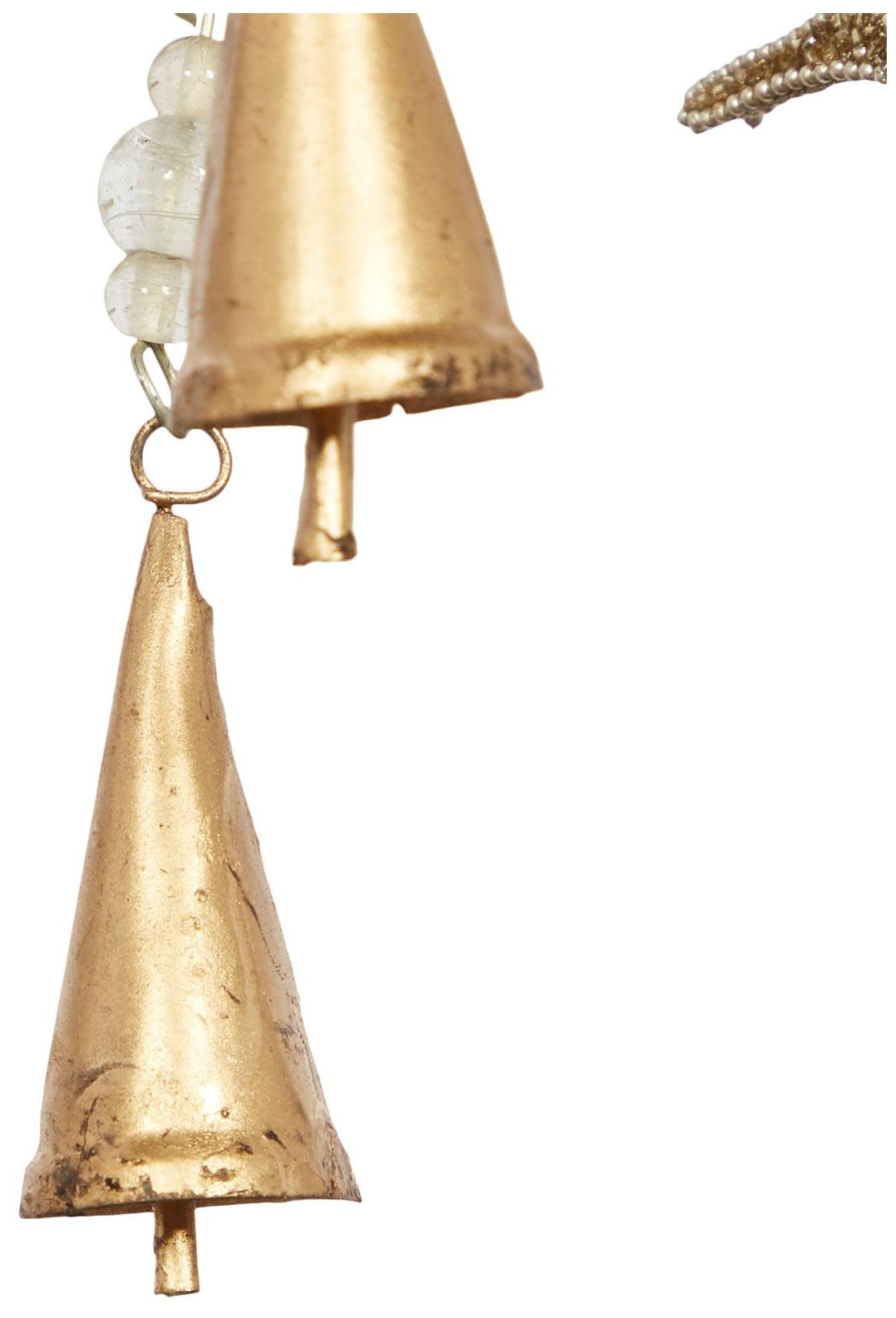 Image 2 Gold Metal Eclectic Windchime, 5" x 5" x 38" more views