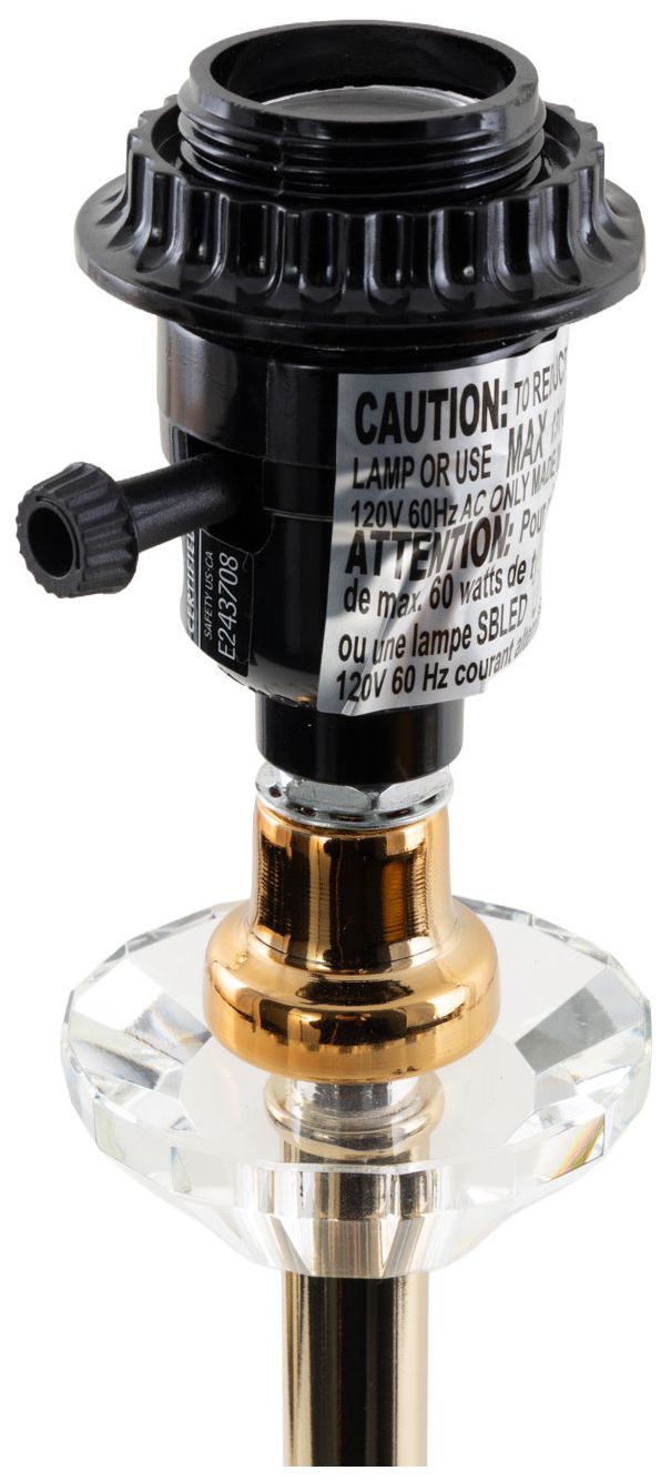 Image 3 Gold Metal Glam Buffet Lamp, 12" x 12" x 31" more views