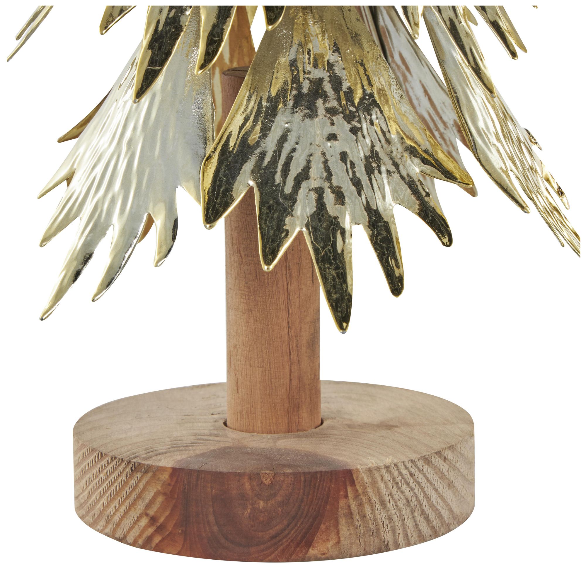 Image 3 Gold Metal Glam Christmas Sculpture, S/3 21", 17", 14"H more views