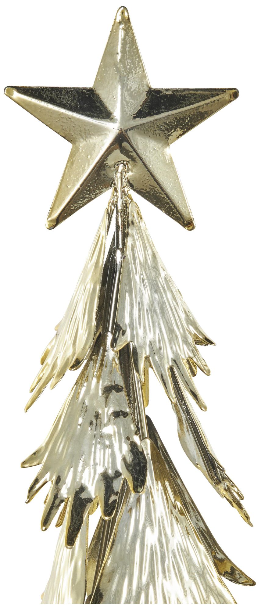 Image 4 Gold Metal Glam Christmas Sculpture, S/3 21", 17", 14"H more views