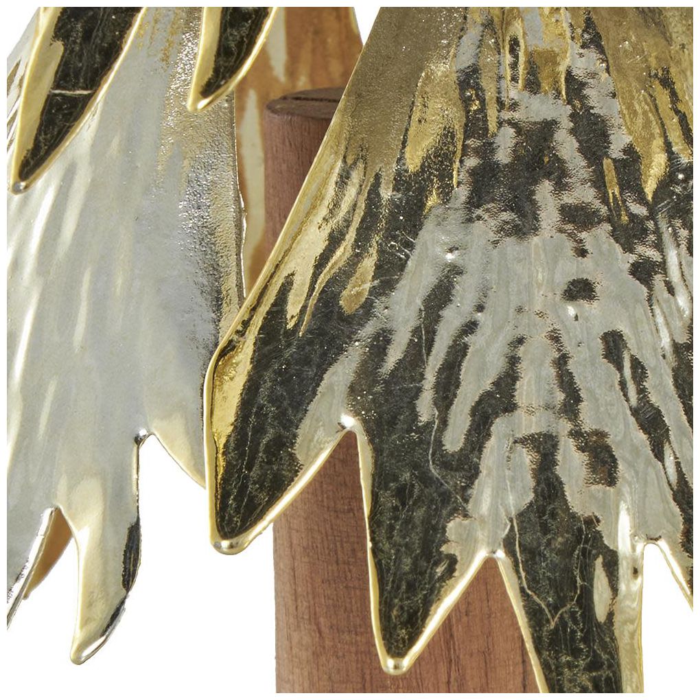 Gold Metal Glam Christmas Sculpture, S/3 21", 17", 14"H