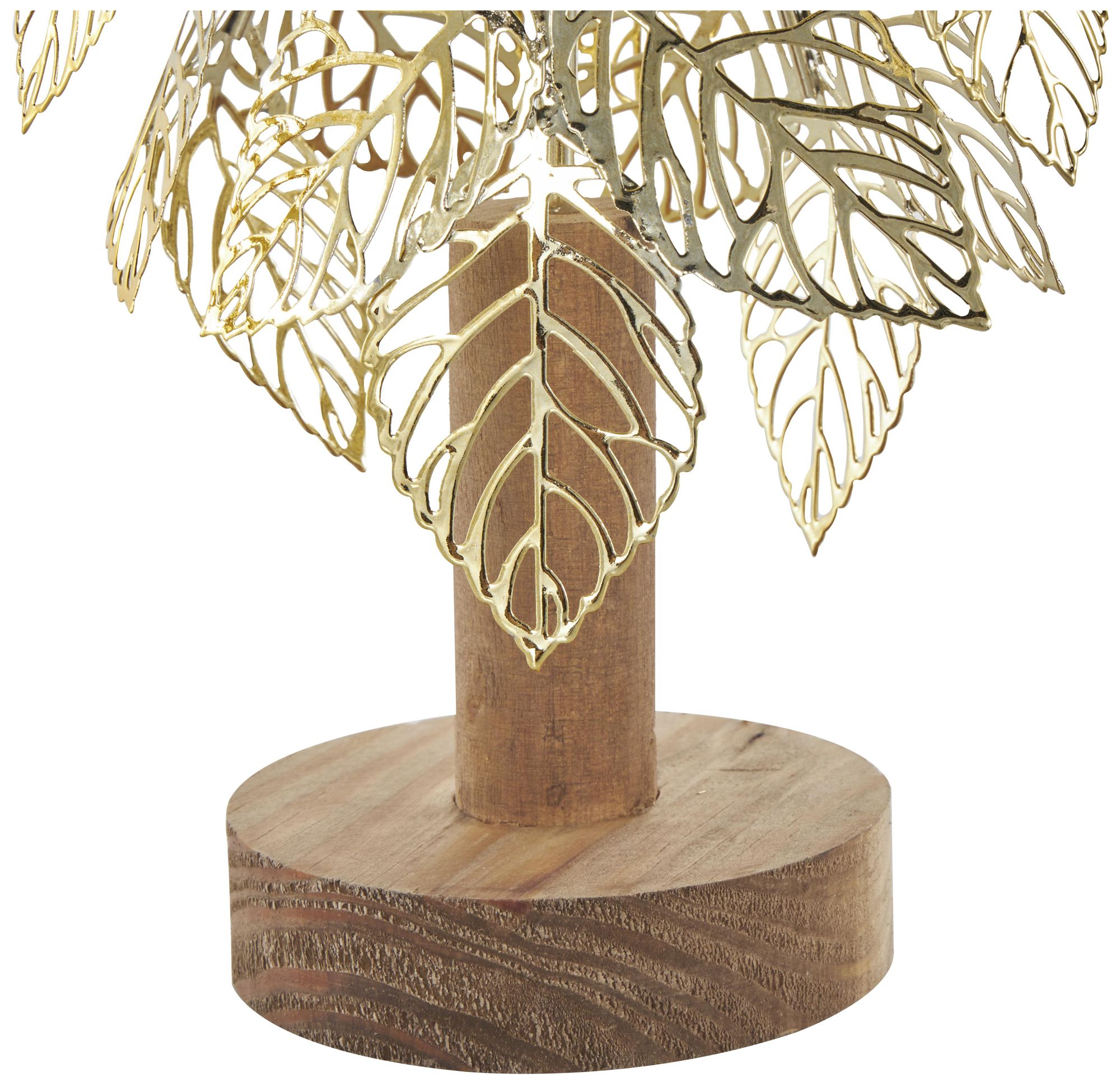 Image 3 Gold Metal Glam Christmas Sculpture, S/3 22", 18", 14"H more views