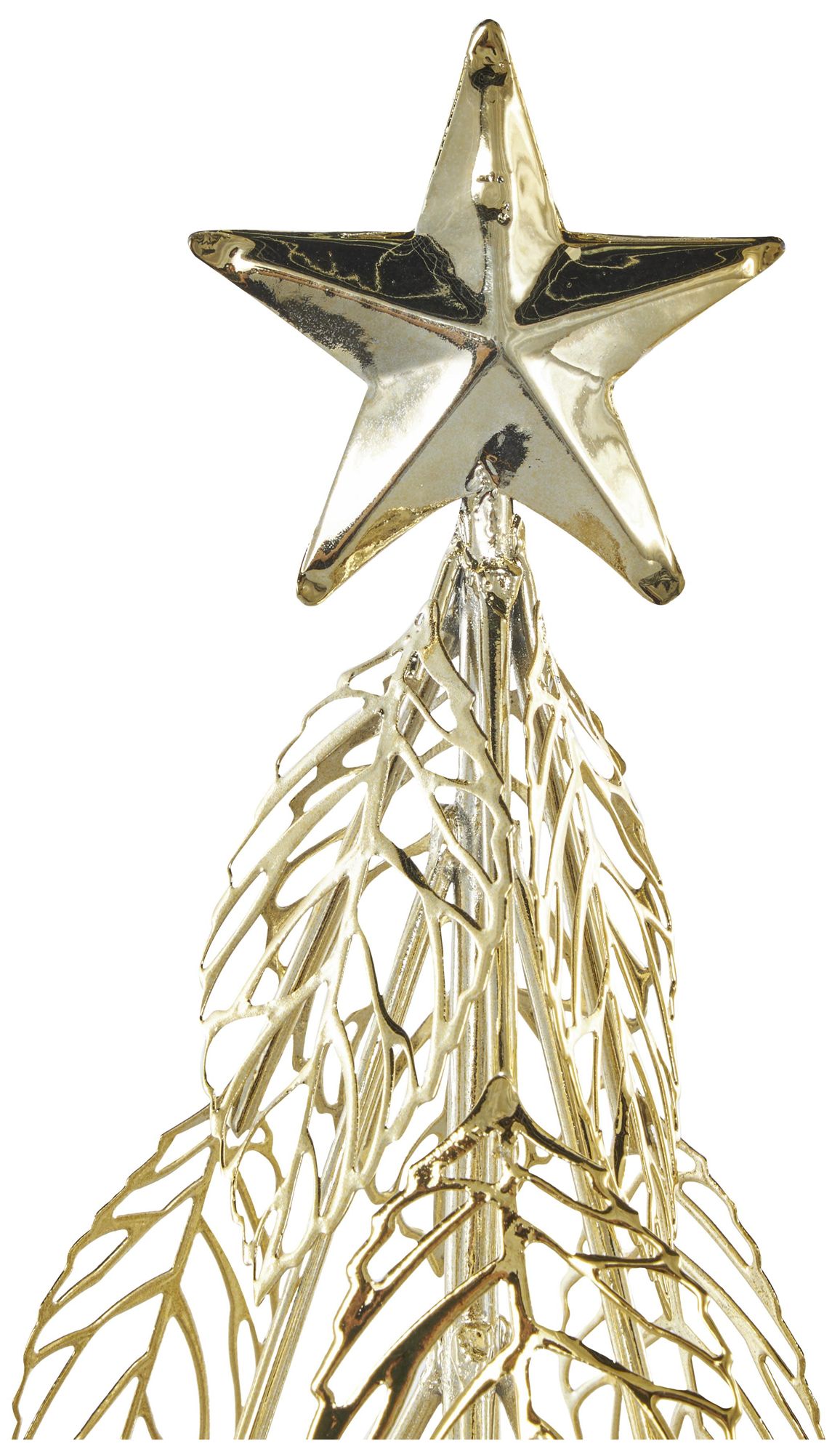Image 4 Gold Metal Glam Christmas Sculpture, S/3 22", 18", 14"H more views