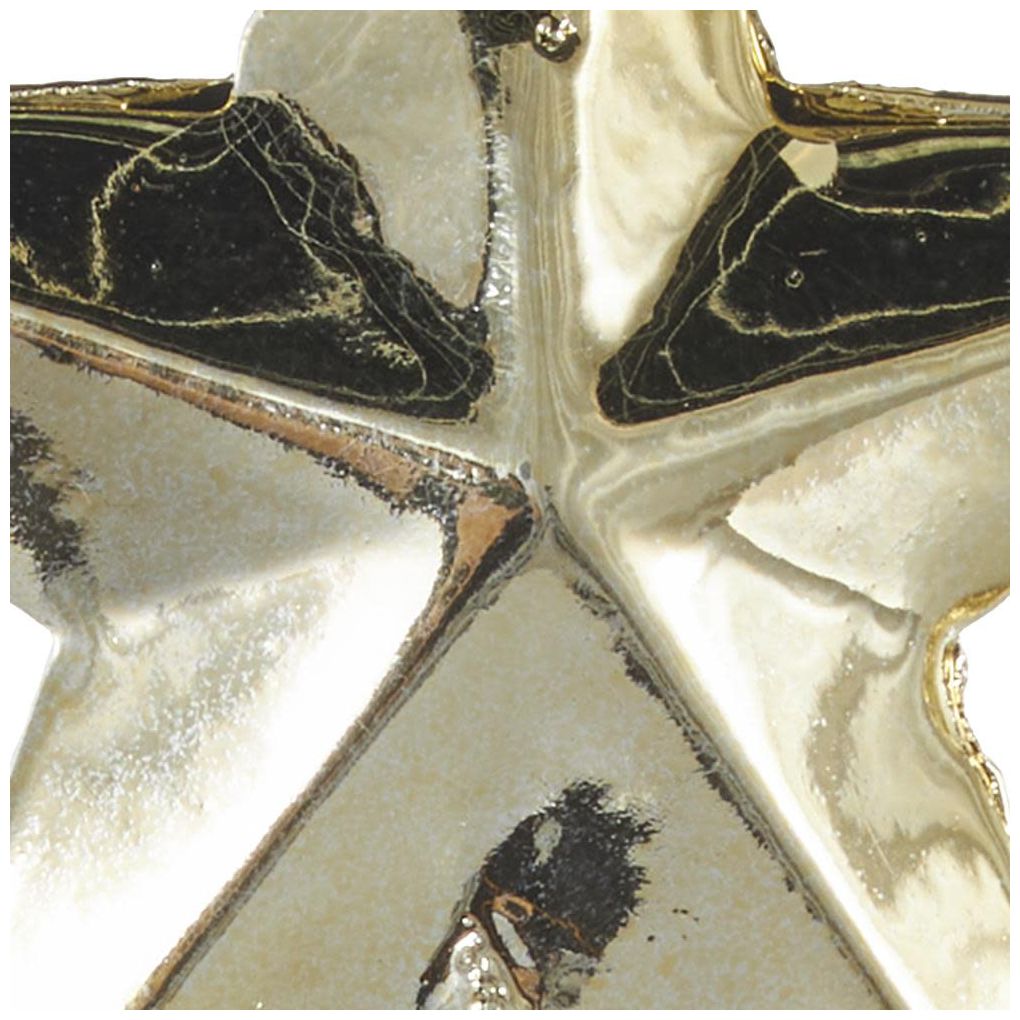 Gold Metal Glam Christmas Sculpture, S/3 22", 18", 14"H