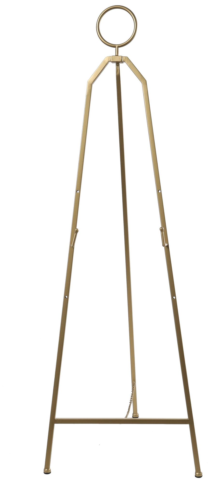 Image 6 Gold Metal Glam Easel, 18" x 18" x 52" more views