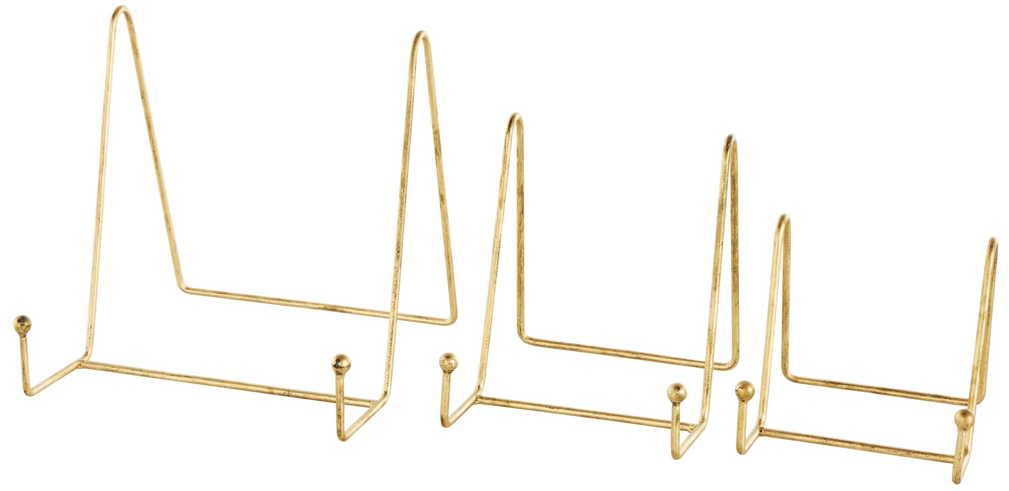 Image 2 Gold Metal Glam Easel, S/3 10", 8", 6"H