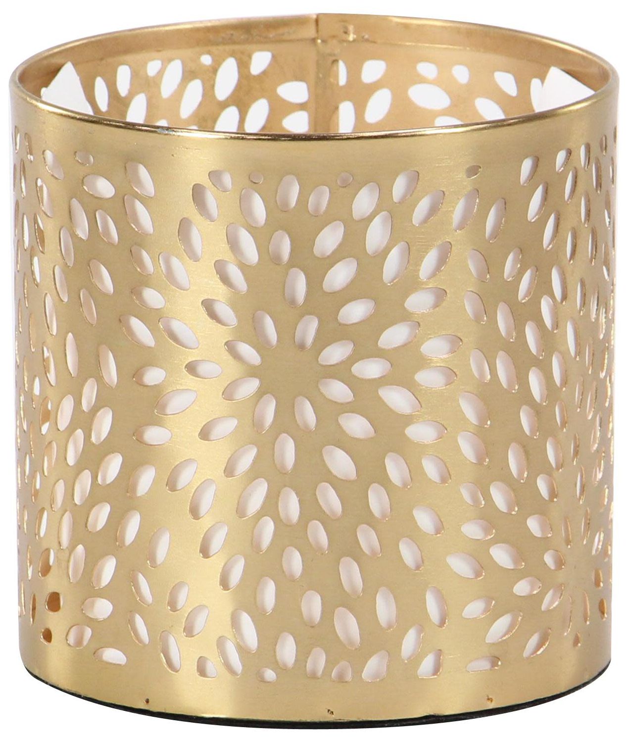 Image 4 Gold Metal Glam Pencil Cup, 4" x 4" x 4" more views