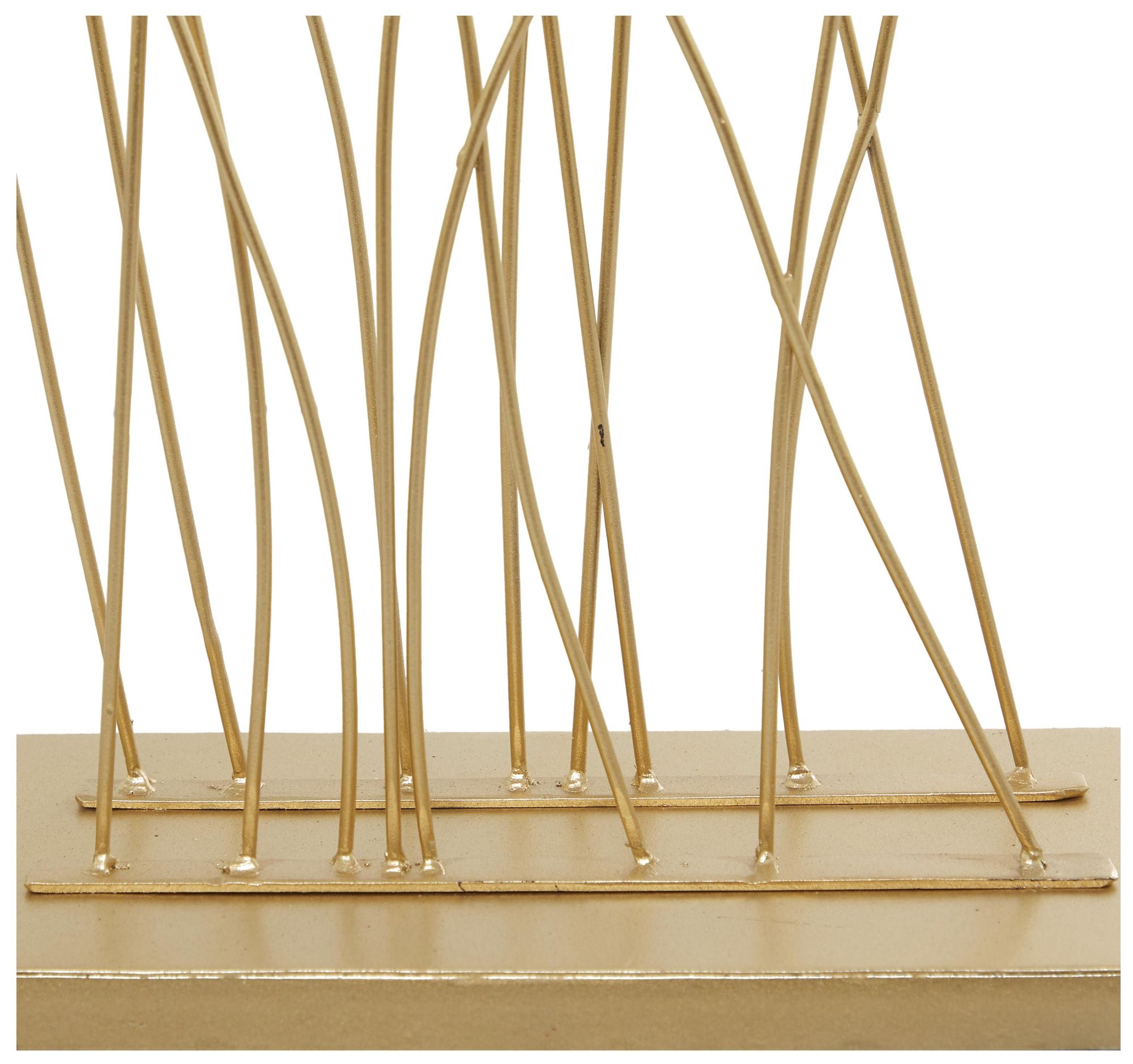 Image 2 Gold Metal Glam Sculpture, 16" x 7" x 40" more views