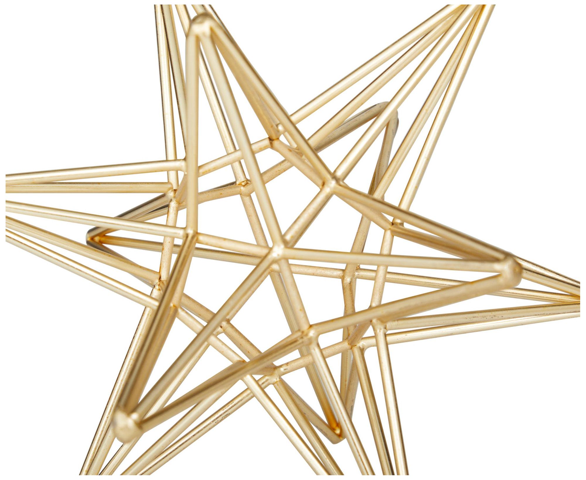 Image 2 Gold Metal Glam Sculpture, S/3 12", 9", 7"H more views