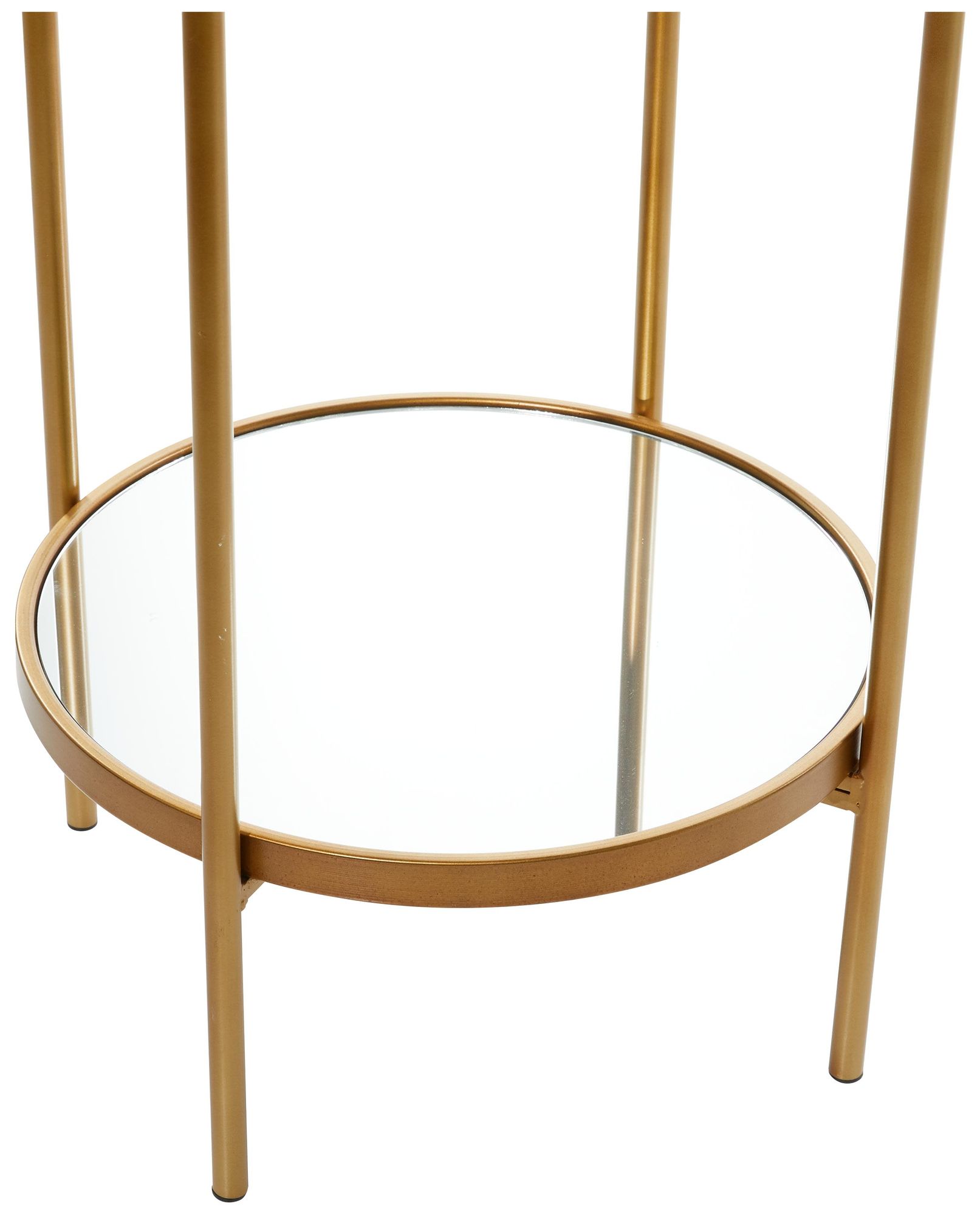 Image 2 Gold Metal Glam Shelving Unit, 18" x 18" x 73" more views