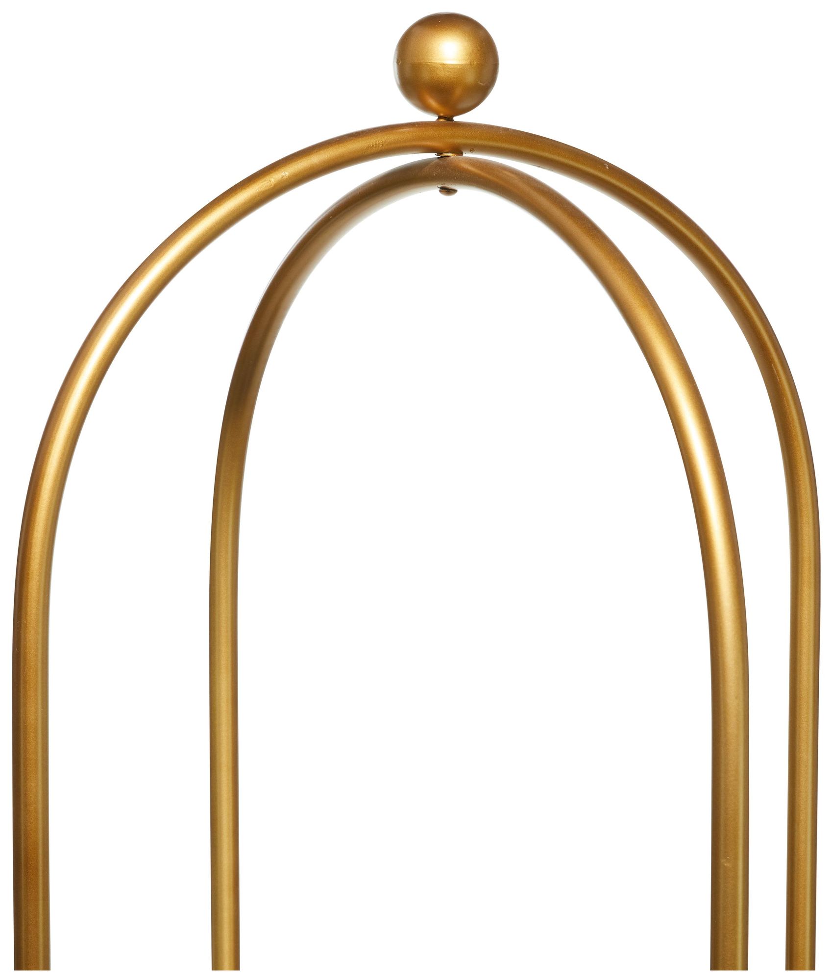 Image 3 Gold Metal Glam Shelving Unit, 18" x 18" x 73" more views