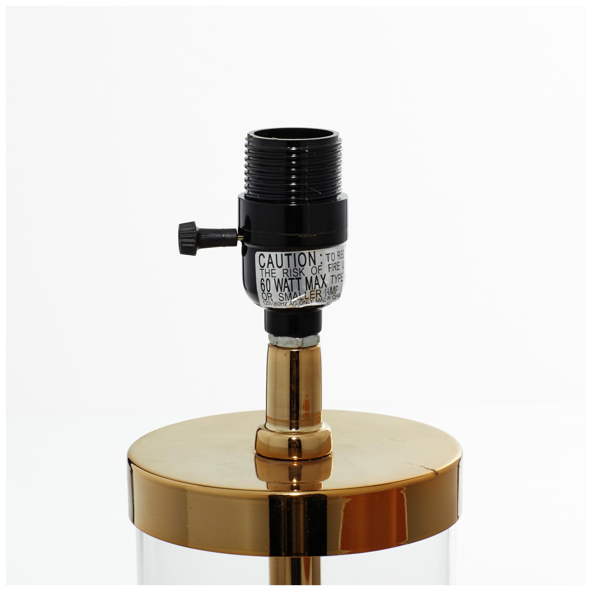 Image 3 Gold Metal Glam Table Lamp, 14" x 14" x 24" more views