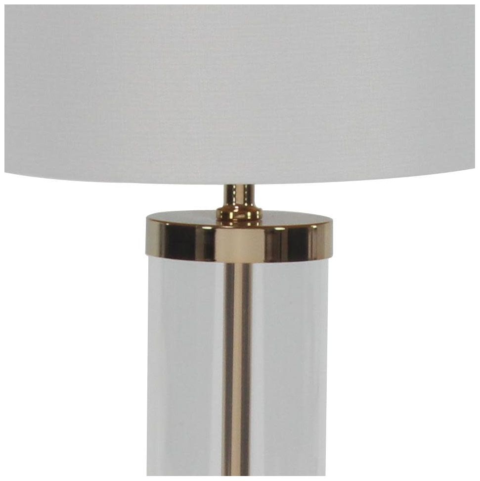 Image 4 Gold Metal Glam Table Lamp, 14" x 14" x 24" more views