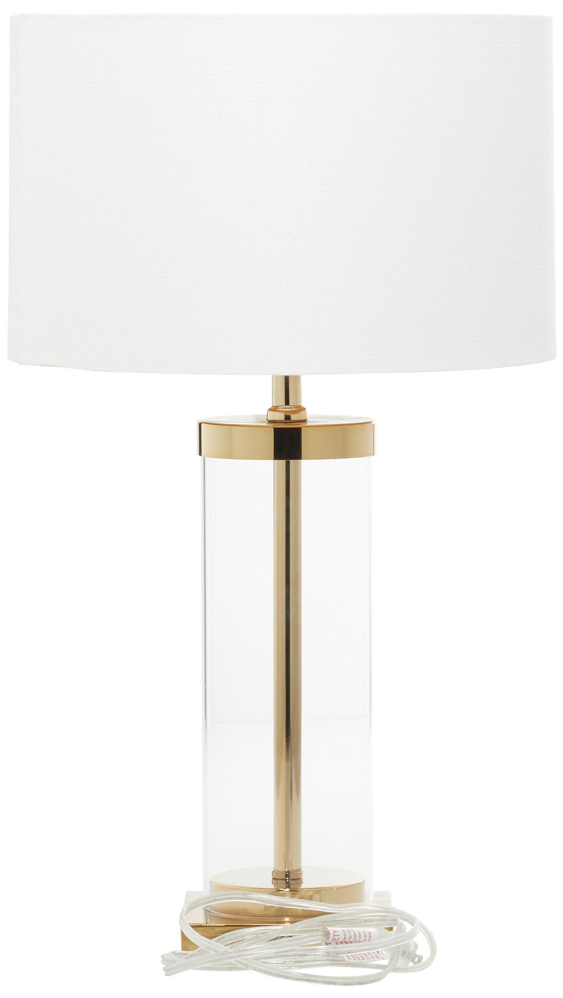 Image 5 Gold Metal Glam Table Lamp, 14" x 14" x 24" more views