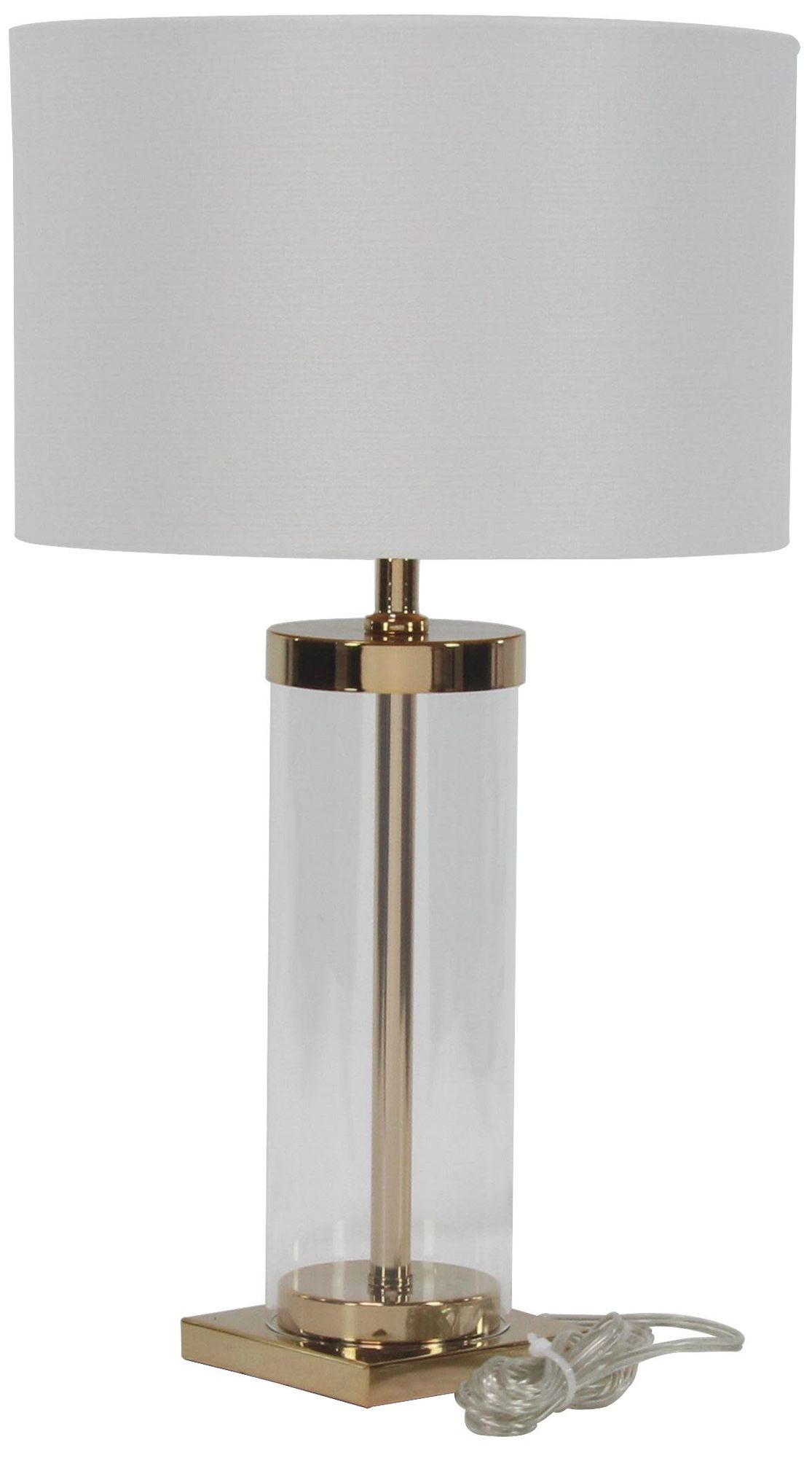 Image 6 Gold Metal Glam Table Lamp, 14" x 14" x 24" more views