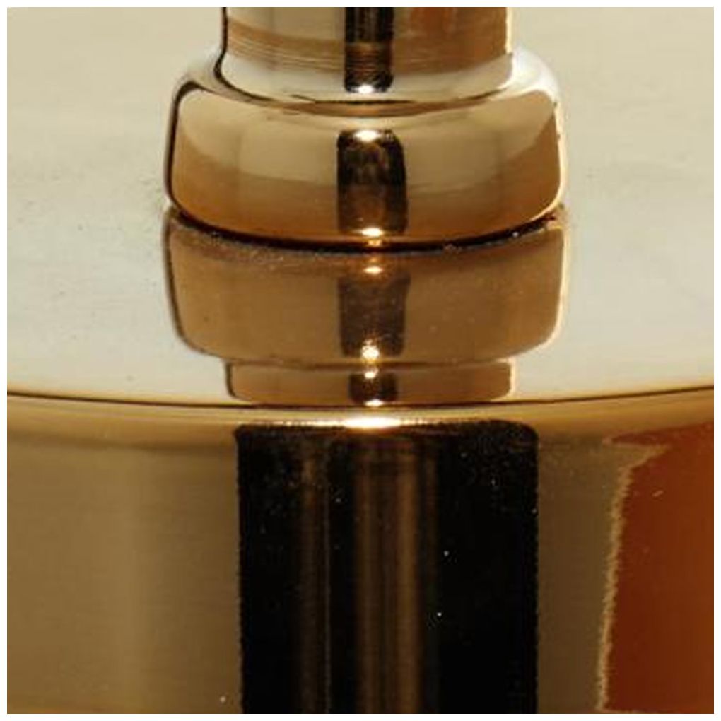 Gold Metal Glam Table Lamp, 14" x 14" x 24"