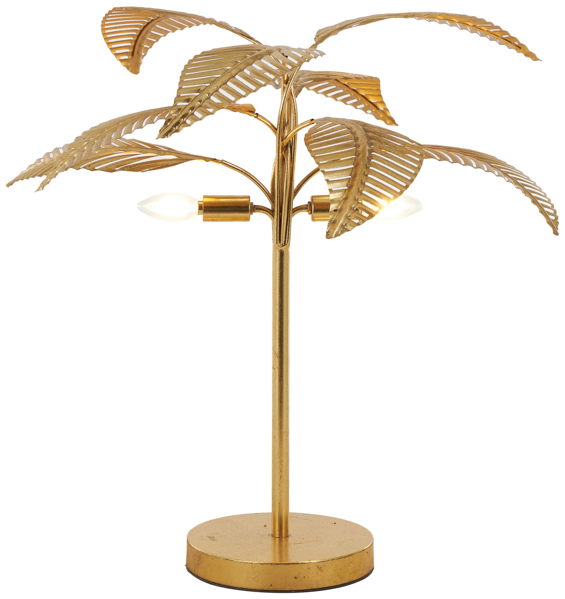 Image 2 Gold Metal Glam Table Lamp, 27" x 25" x 26"