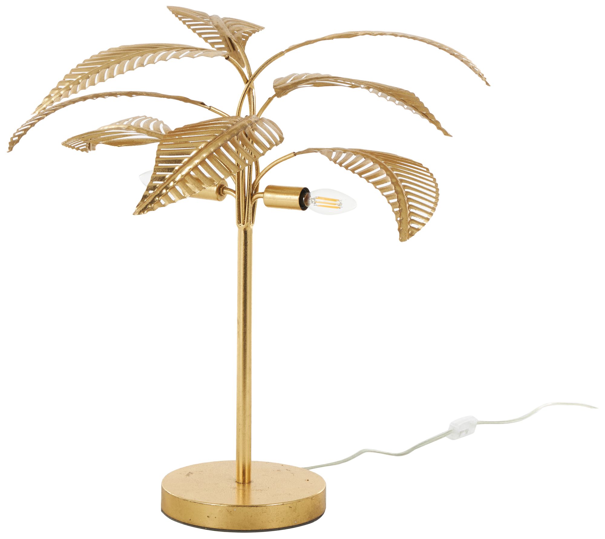 Image 6 Gold Metal Glam Table Lamp, 27" x 25" x 26" more views