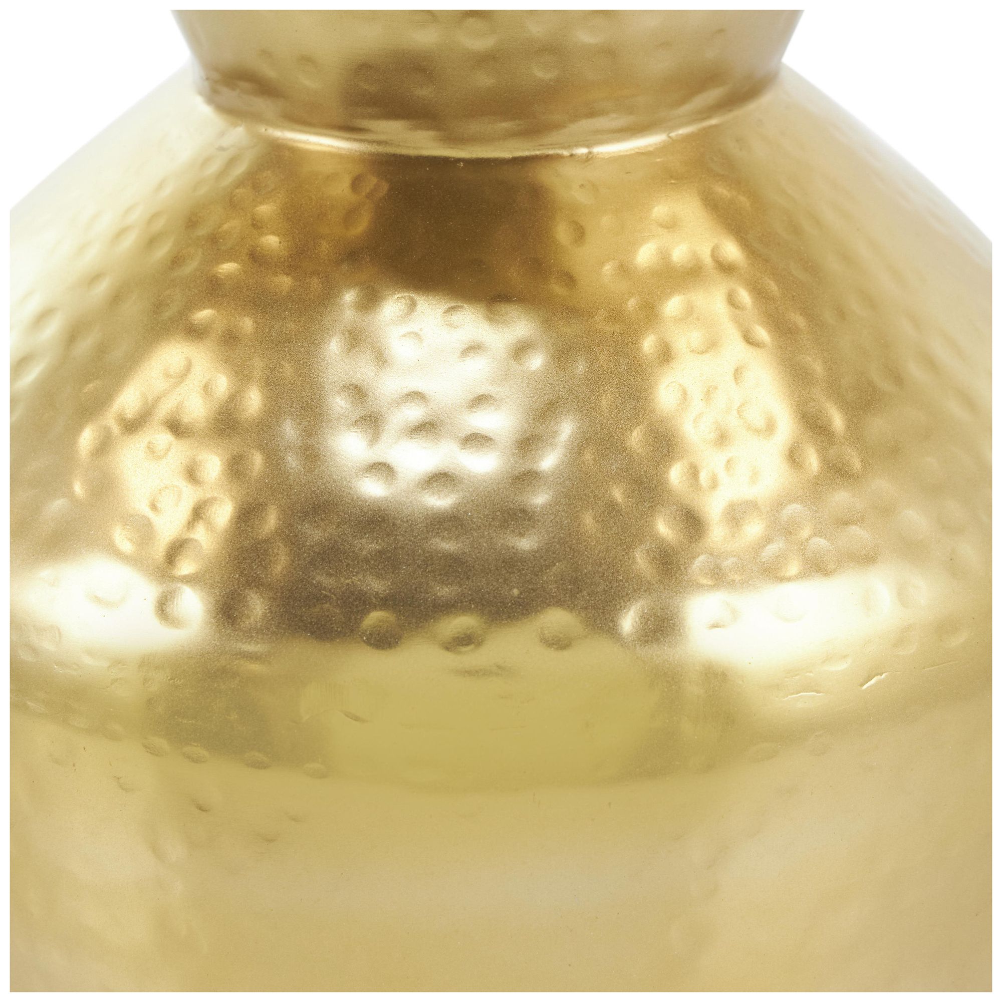 Image 3 Gold Metal Glam Vase, 10" x 10" x 13" more views