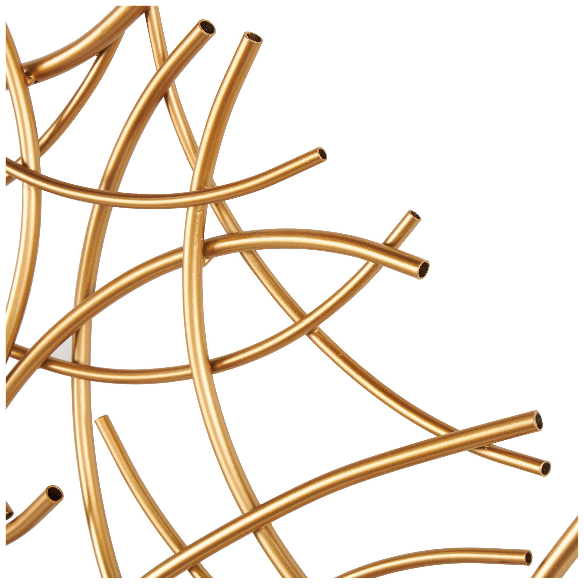 Image 3 Gold Metal Glam Wall Decor, 33" x 3" x 33" more views