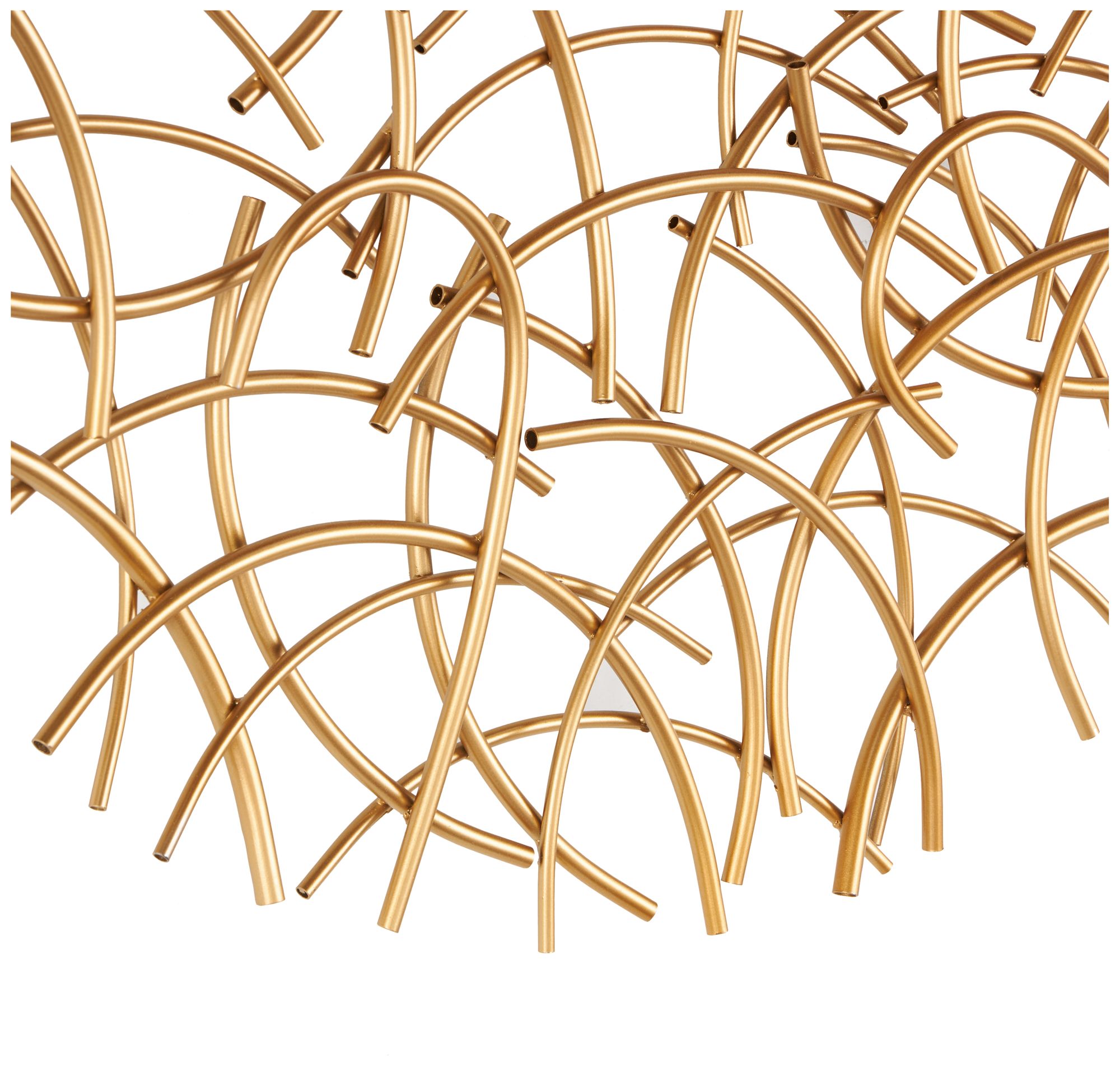 Image 4 Gold Metal Glam Wall Decor, 33" x 3" x 33" more views