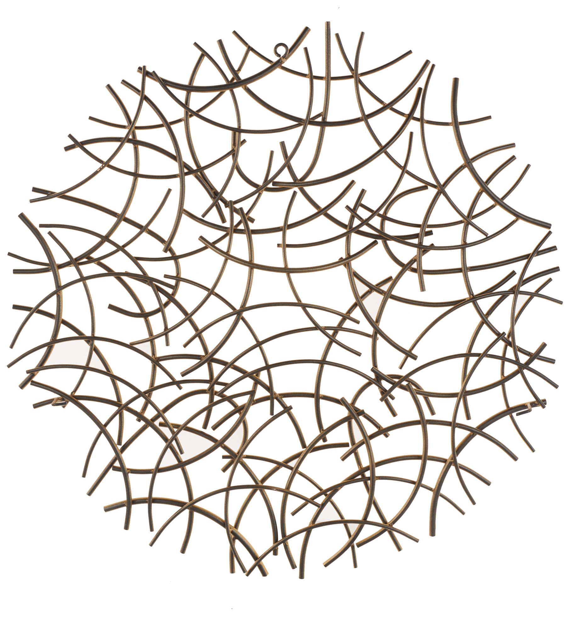 Image 5 Gold Metal Glam Wall Decor, 33" x 3" x 33" more views