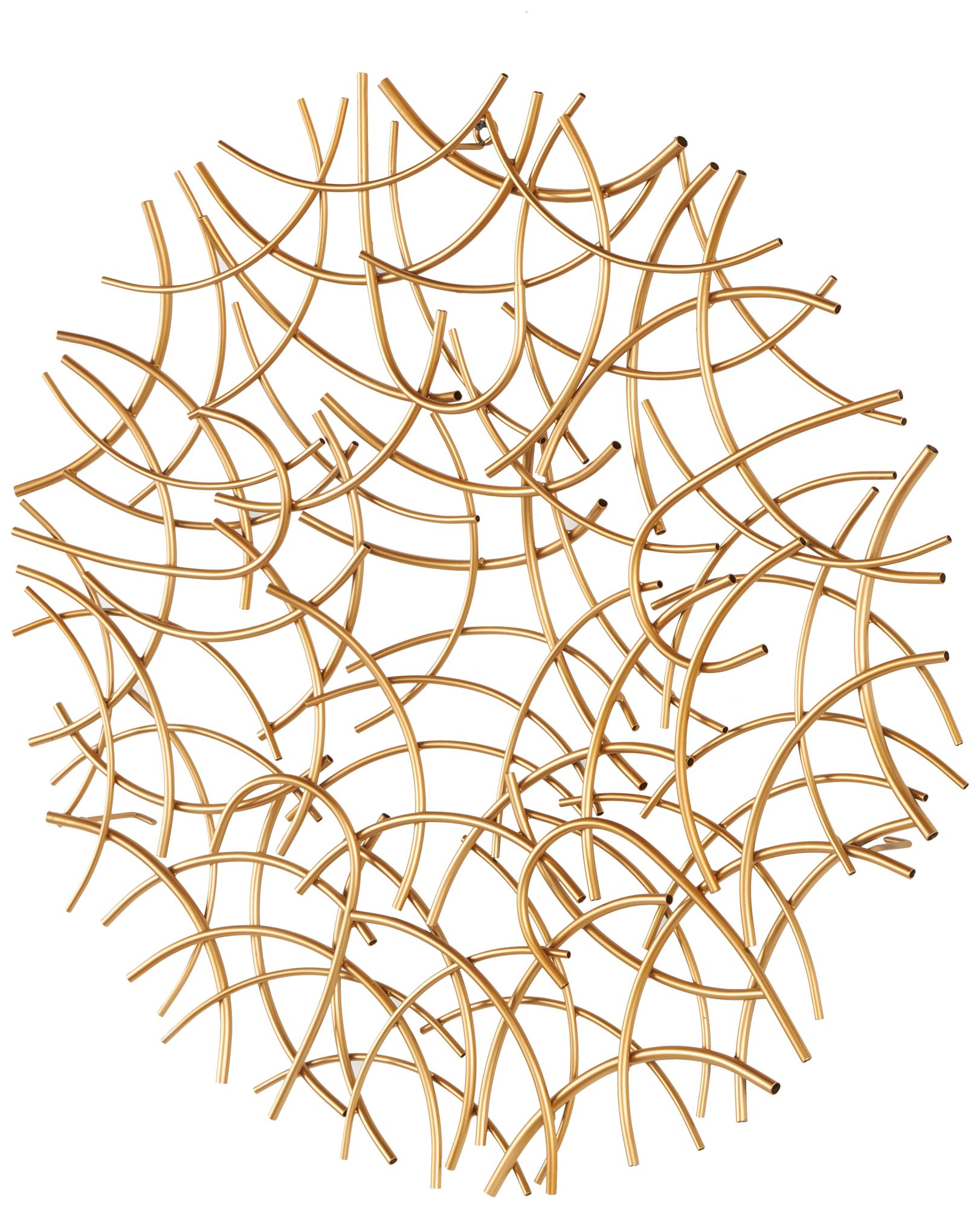 Image 6 Gold Metal Glam Wall Decor, 33" x 3" x 33" more views