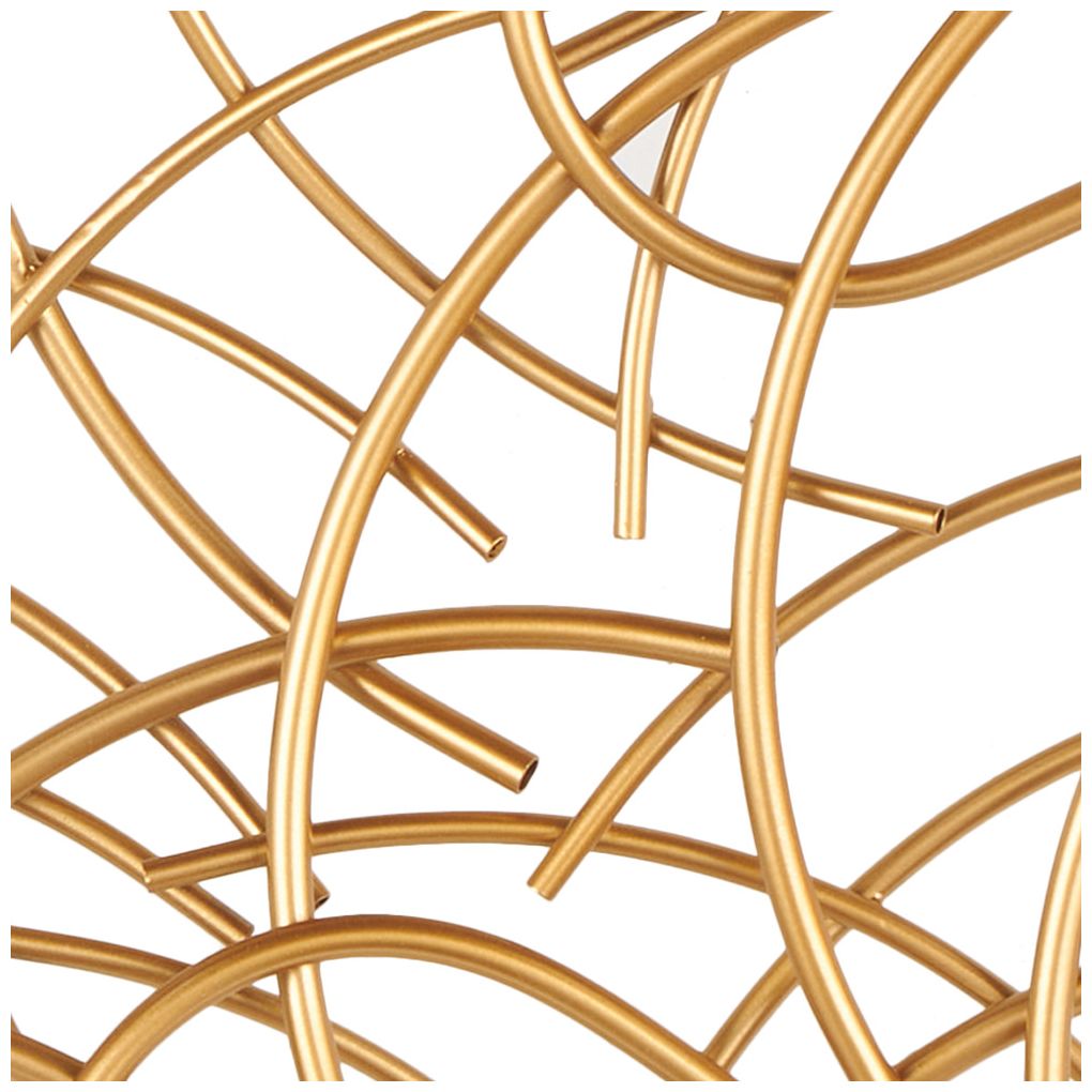 Gold Metal Glam Wall Decor, 33" x 3" x 33"