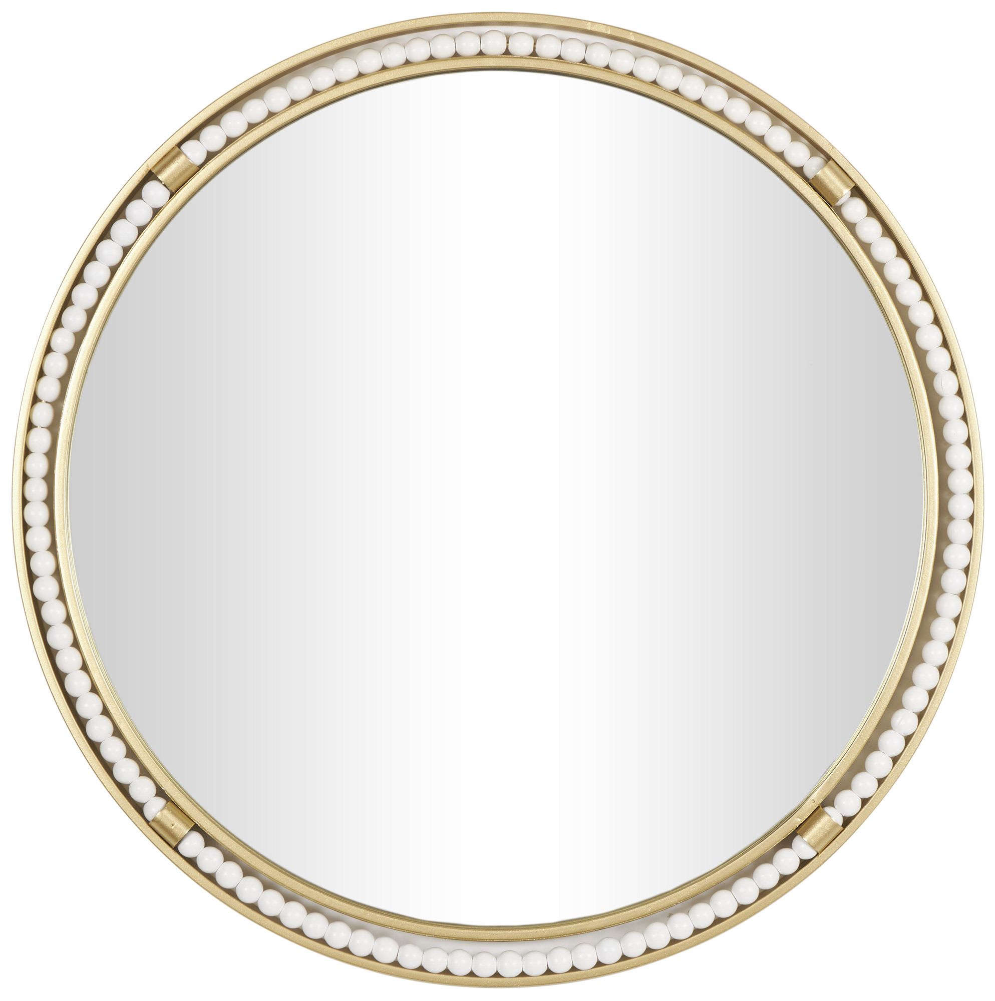 Image 2 Gold Metal Glam Wall Mirror, 26" x 1" x 26"