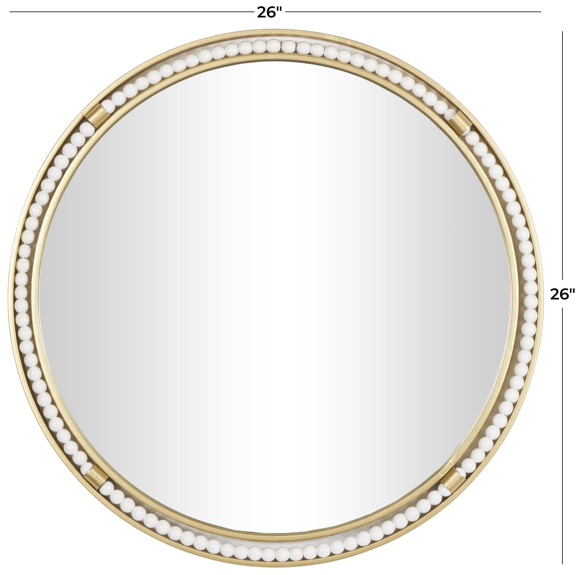 Image 6 Gold Metal Glam Wall Mirror, 26" x 1" x 26" more views