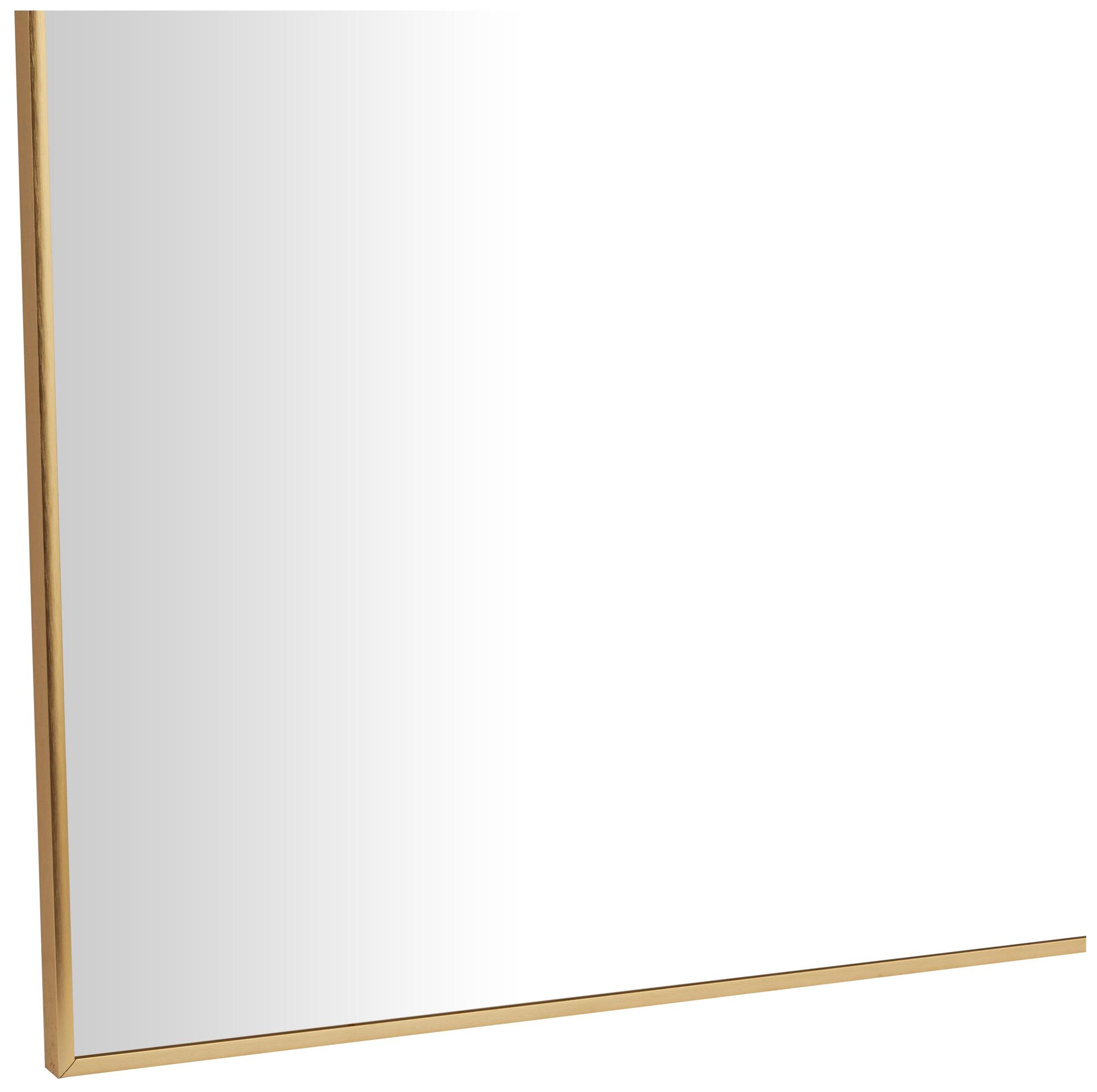 Image 3 Gold Metal Glam Wall Mirror, 32" x 1" x 71" more views