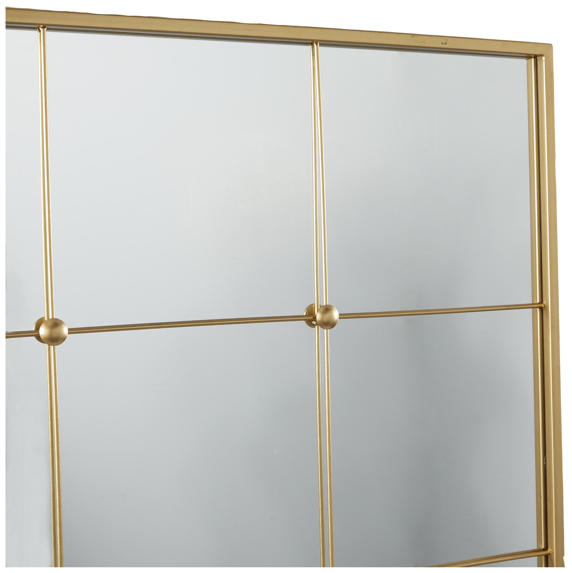 Image 3 Gold Metal Glam Wall Mirror, 36" x 1" x 36" more views