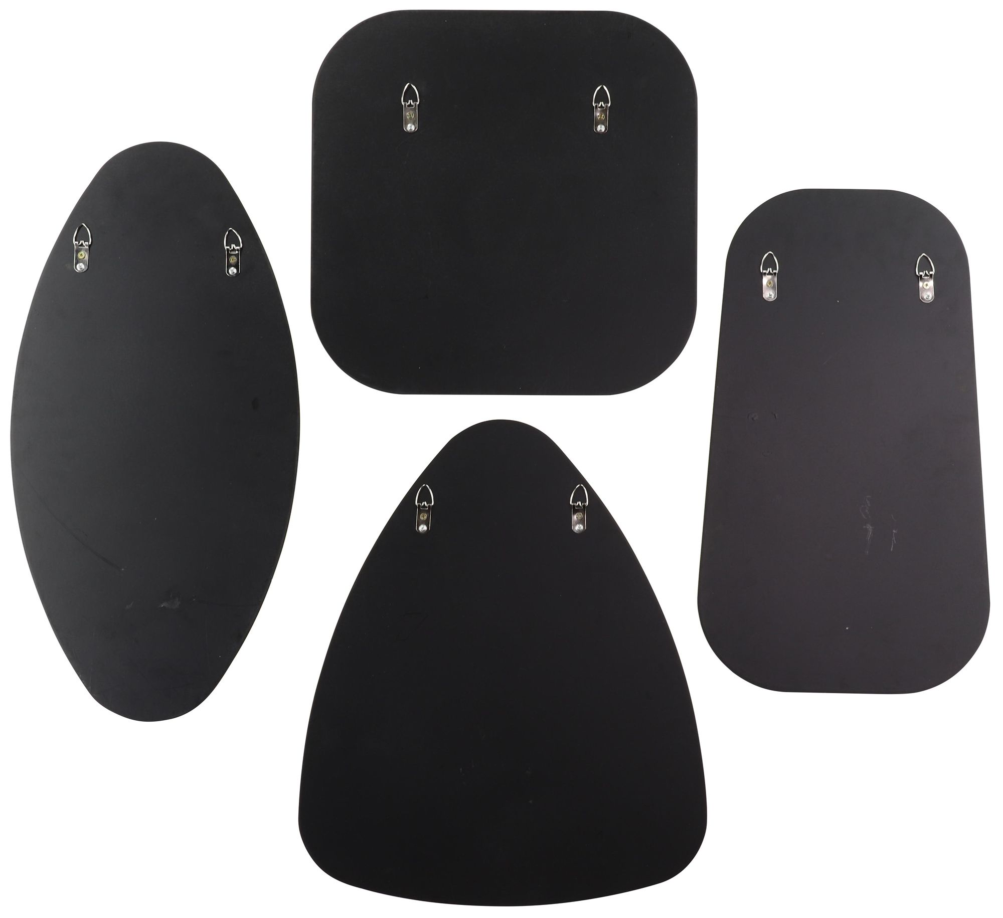 Image 4 Gold Metal Glam Wall Mirror, S/4 20", 16", 21", 24"H more views