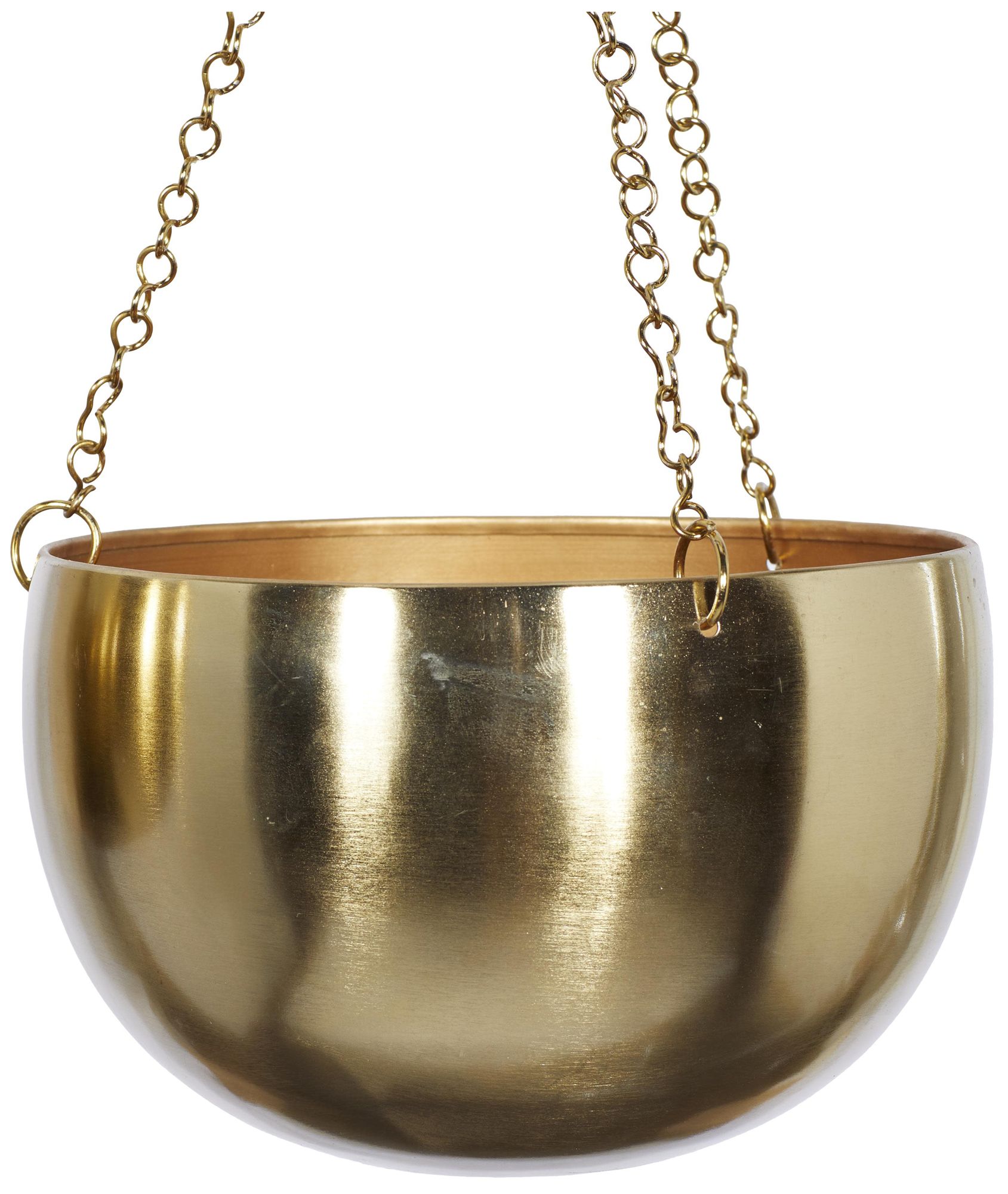 Image 2 Gold Metal Glam Wall Planter, S/2 5", 6"H more views
