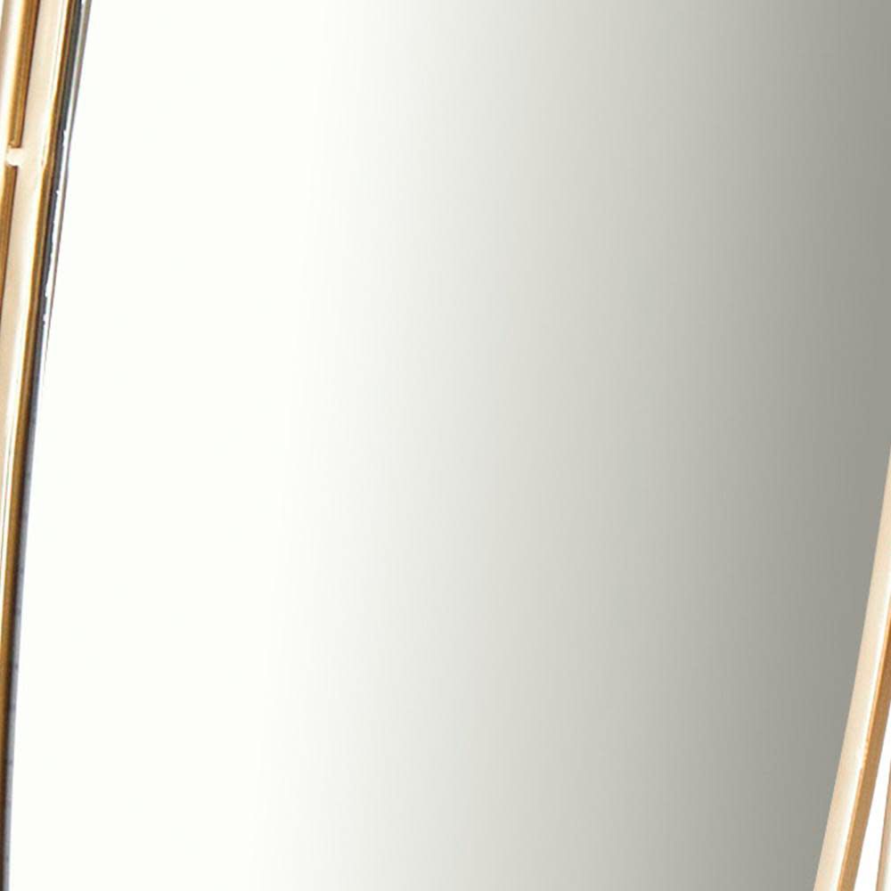 Image 4 Gold Metal Industrial Floor Mirror, 17" x 20" x 66" more views