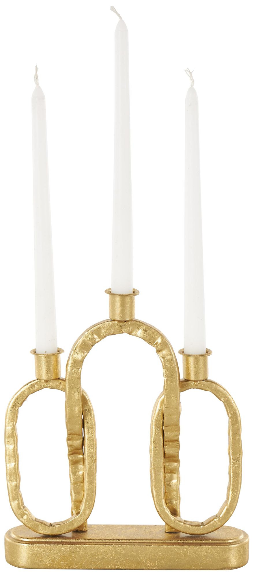 Interlocked Chain Gold Candle Holder Decorative - #4852V | Lamps Plus