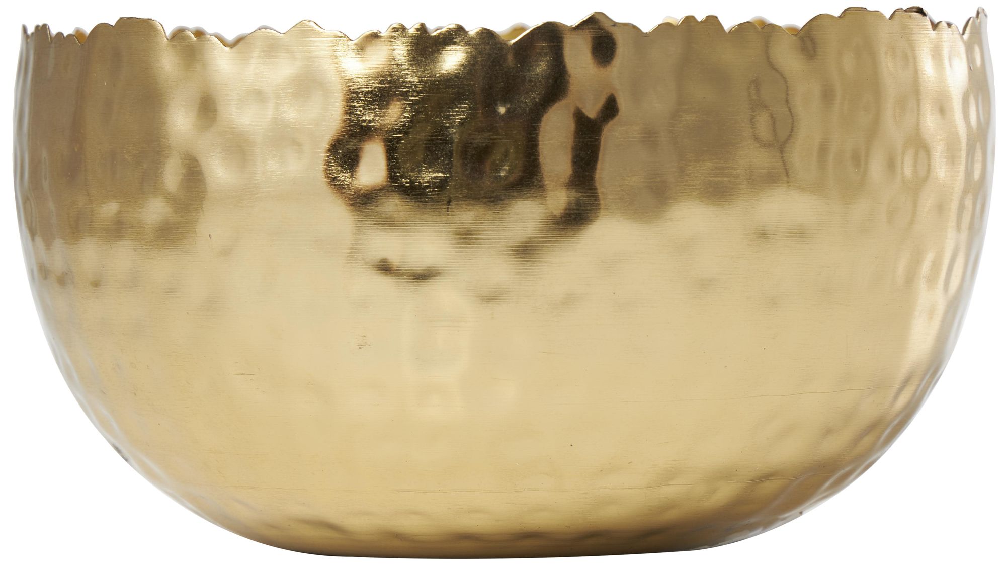 Image 5 Gold Metal Modern Candle, 7" x 7" x 4" more views