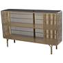 2_Gold Metal Modern Console Table, 47" x 13" x 30"