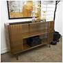 1_Gold Metal Modern Console Table, 47" x 13" x 30"