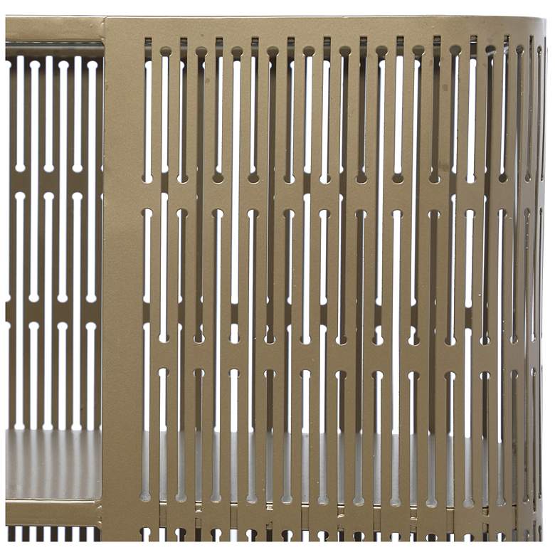 Image 3 Gold Metal Modern Console Table, 47" x 13" x 30" more views