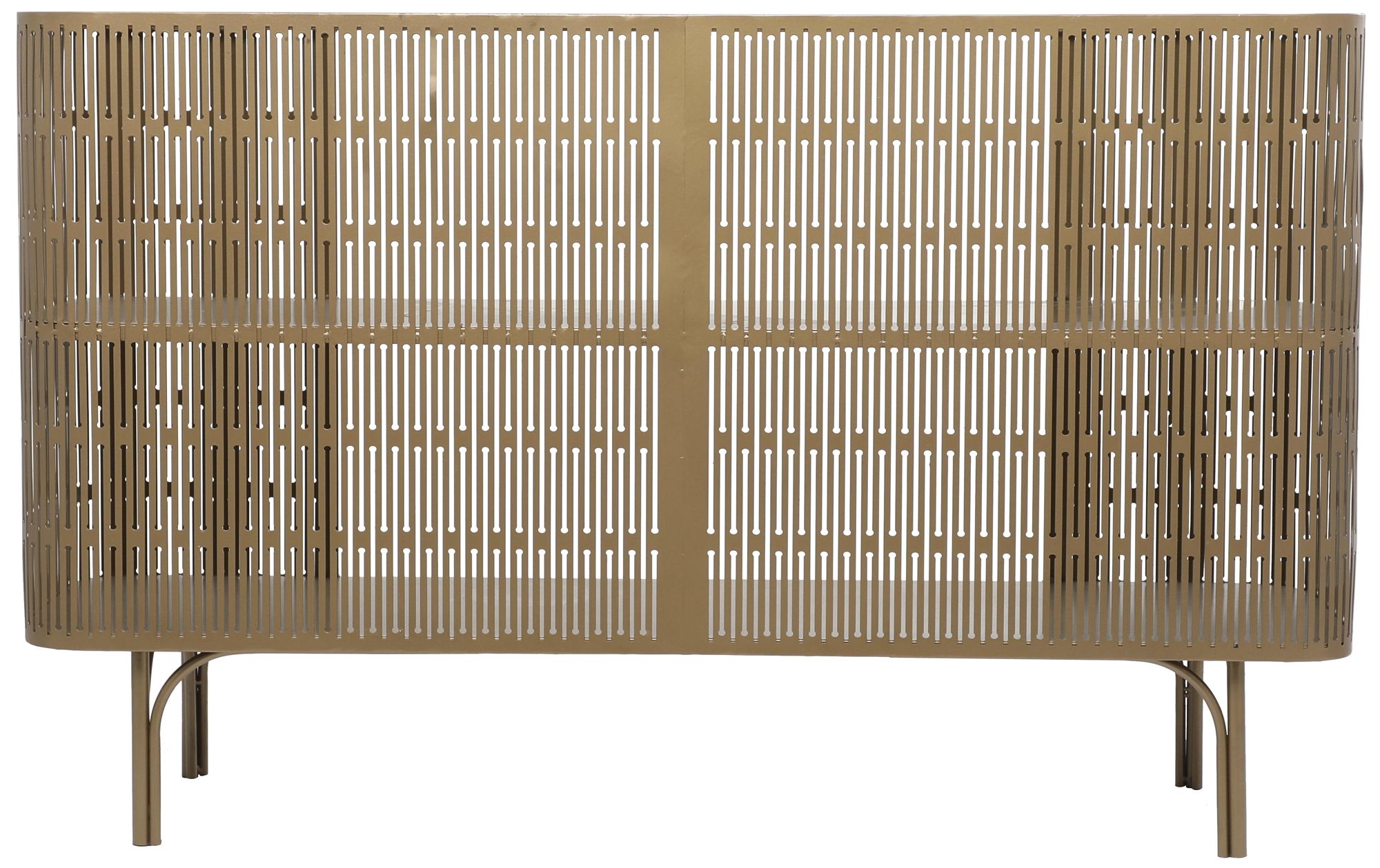 Image 4 Gold Metal Modern Console Table, 47" x 13" x 30" more views